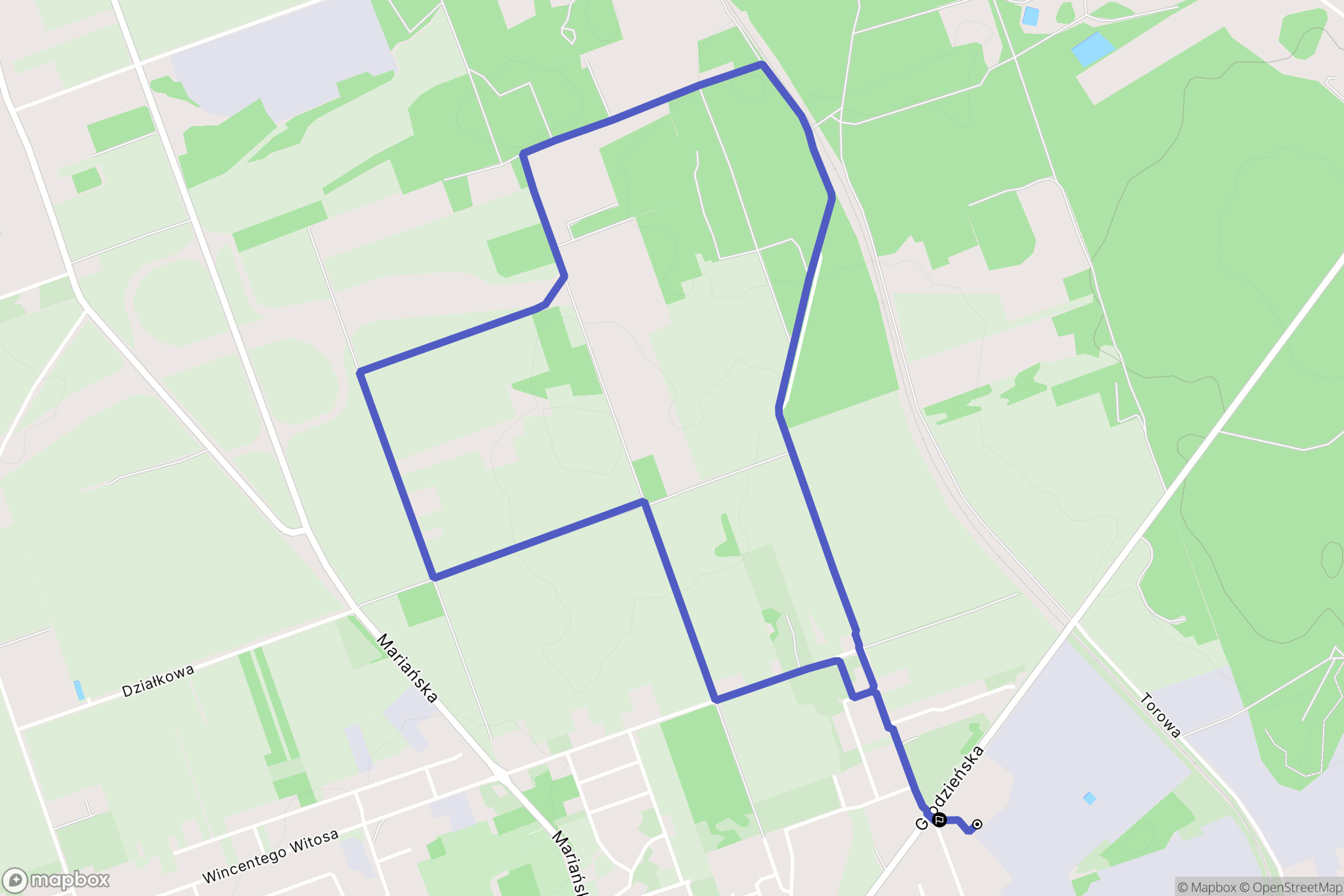 Sokółka: mapa trasy - Poland