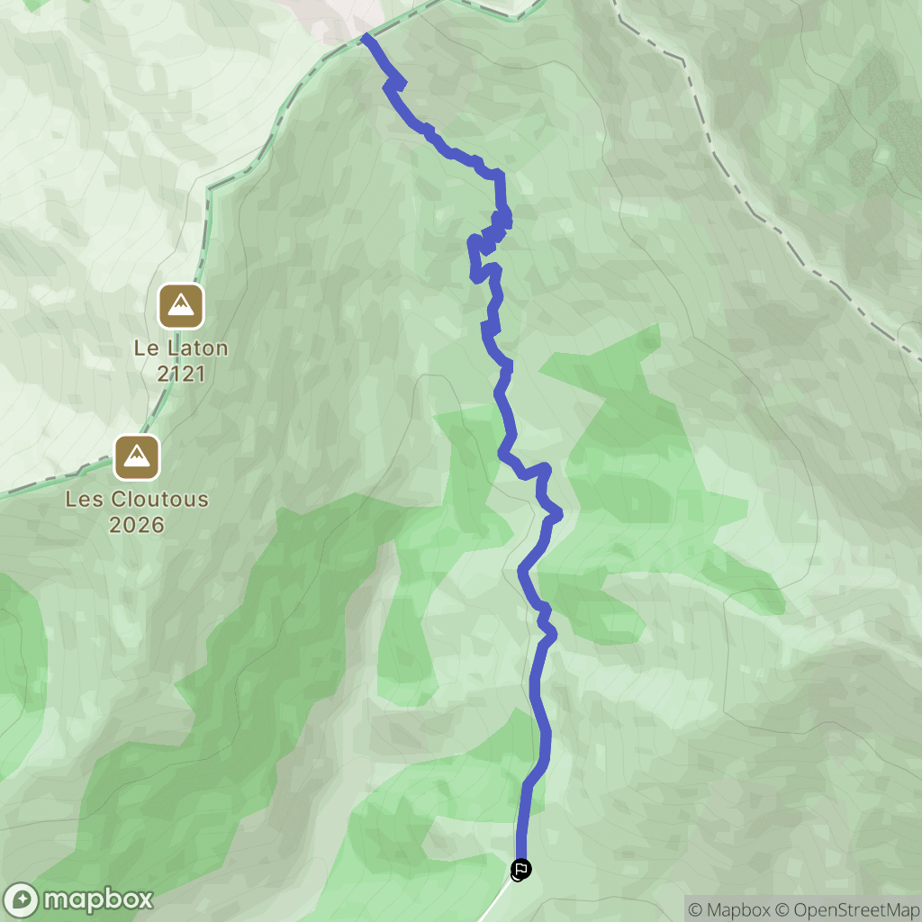 Saint-Firmin : carte du parcours de randonnée - France