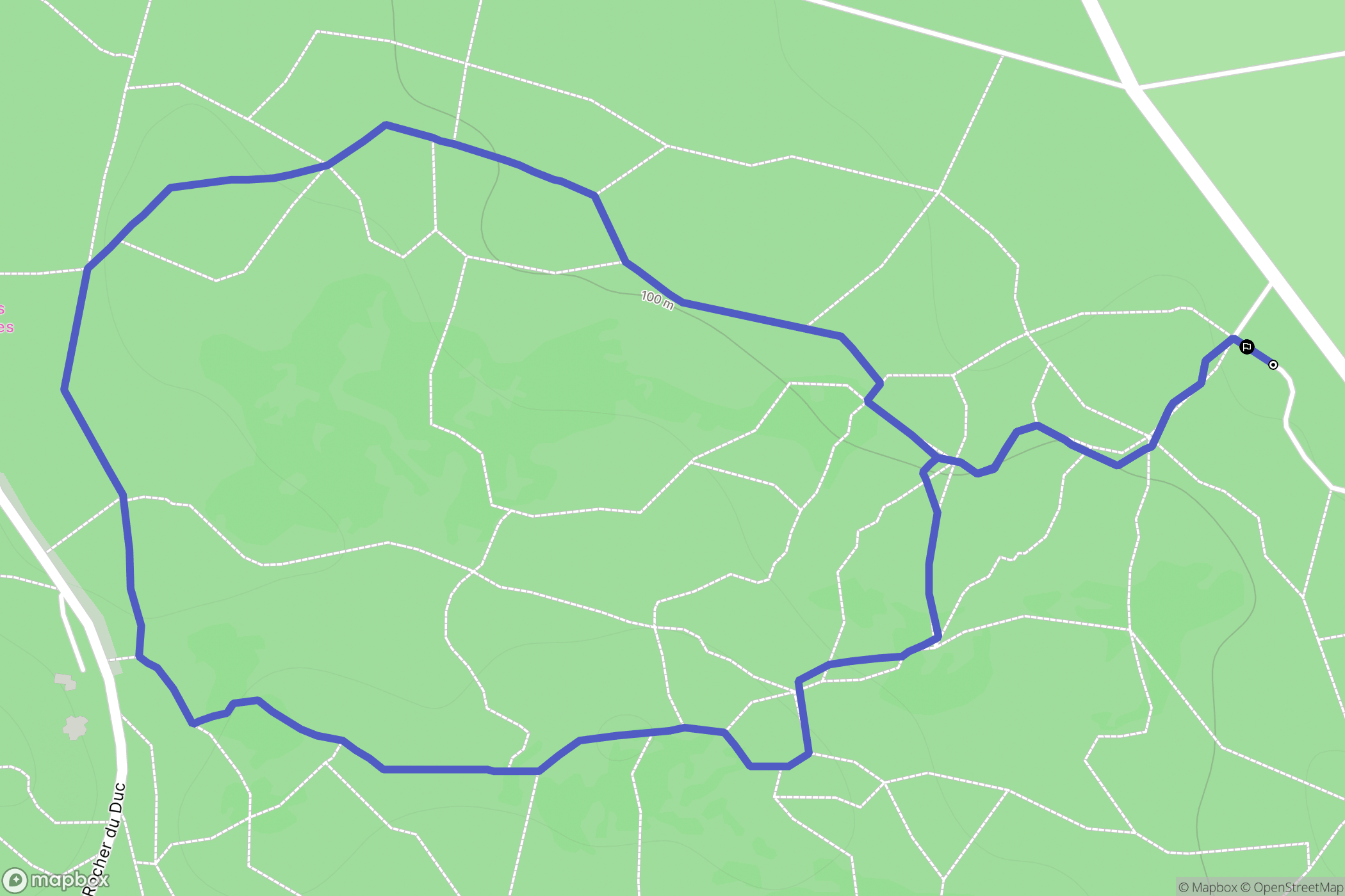 Champcueil : carte du parcours de randonnée - France