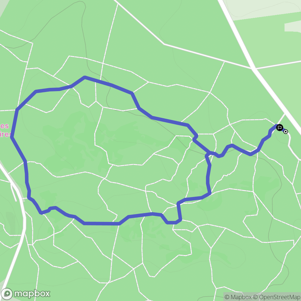Champcueil : carte du parcours de randonnée - France