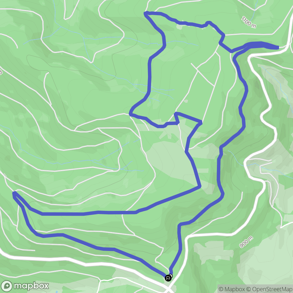 Plainfaing : carte du parcours de randonnée - France