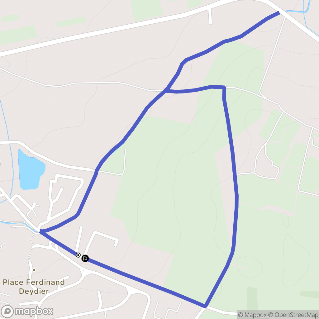 Eyragues : carte du parcours de randonnée - France