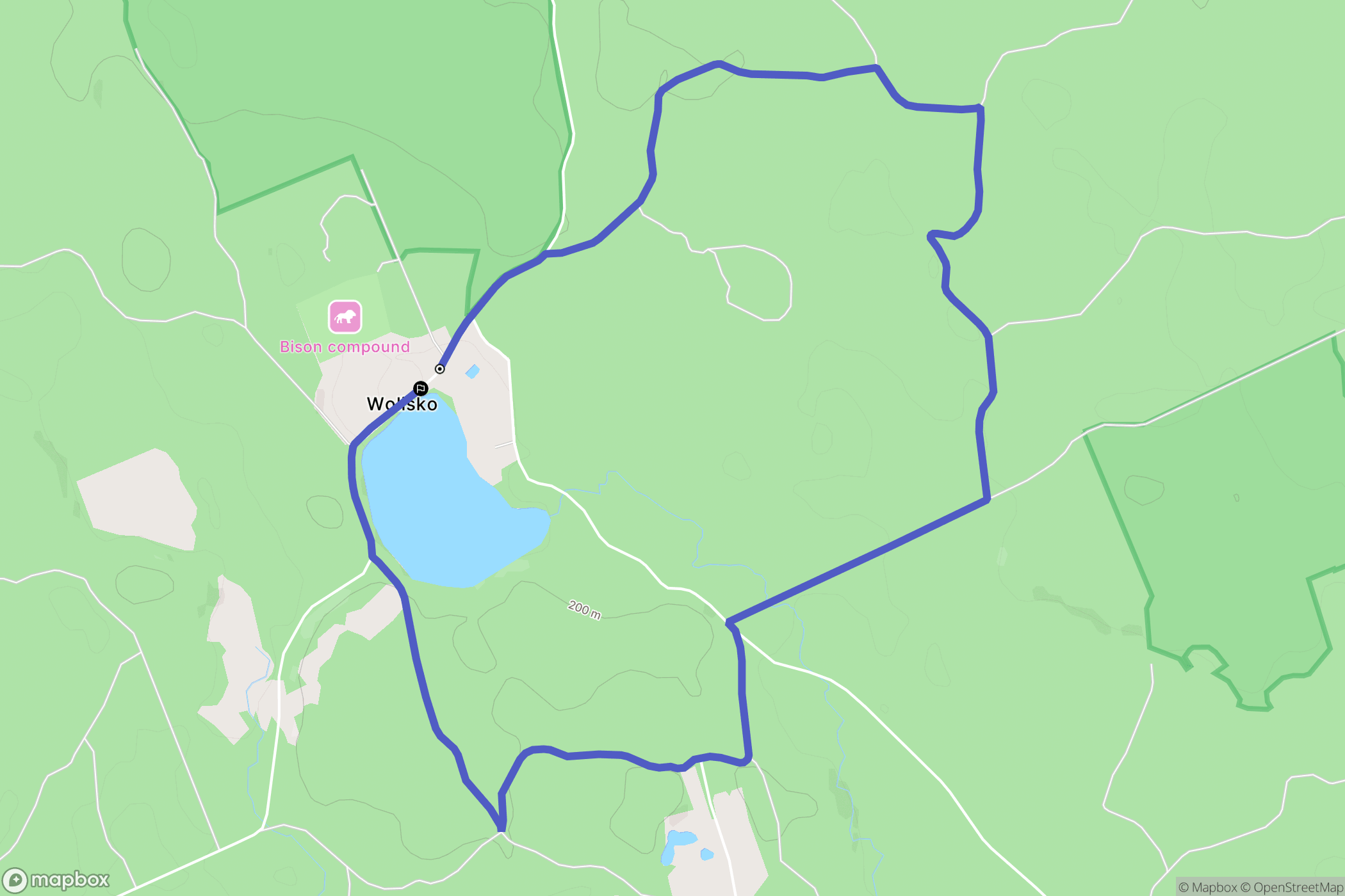 Lipowo: mapa trasy - Poland