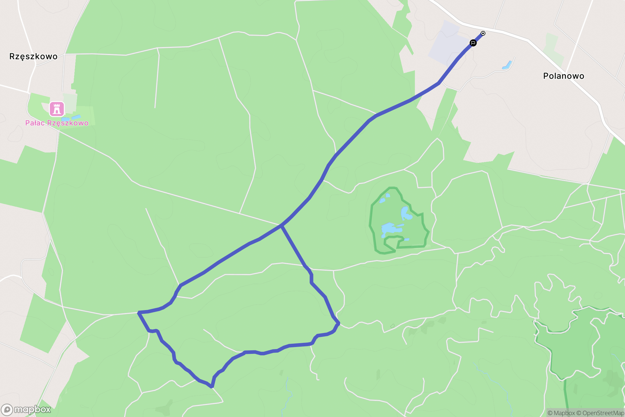 Polanowo: mapa trasy - Poland