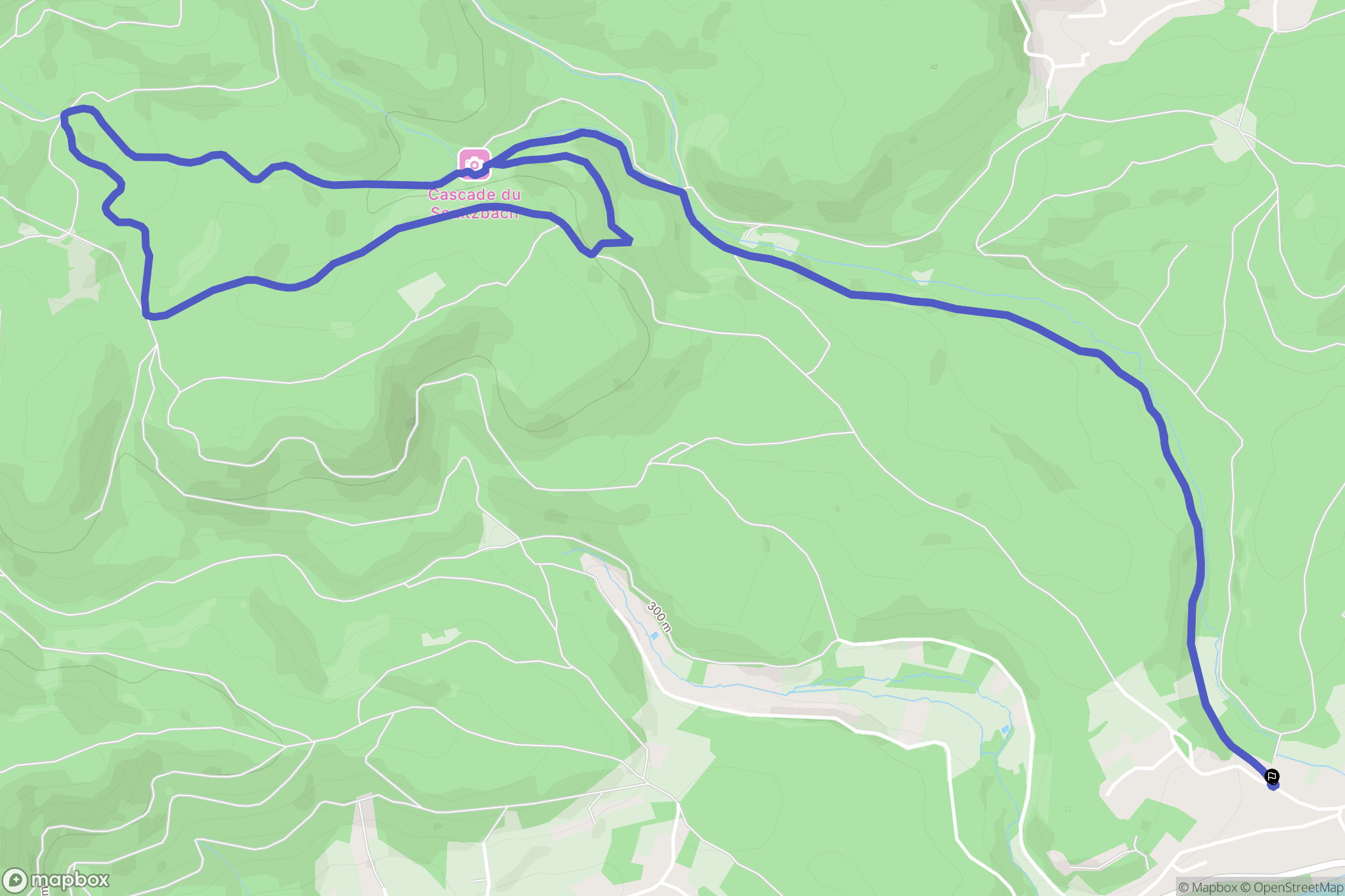 Urmatt : carte du parcours de randonnée - France