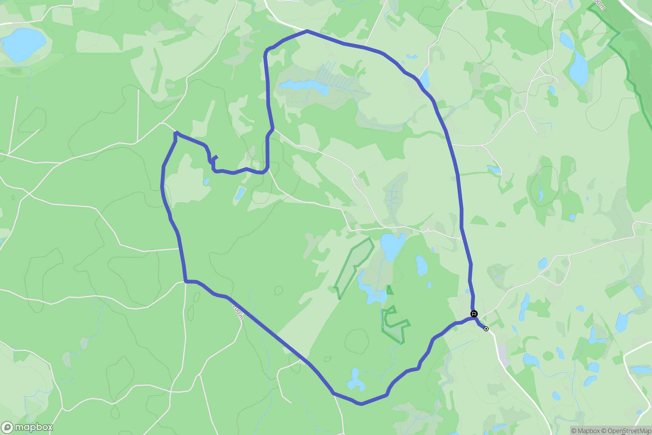 Czarnkowie: mapa trasy - Poland