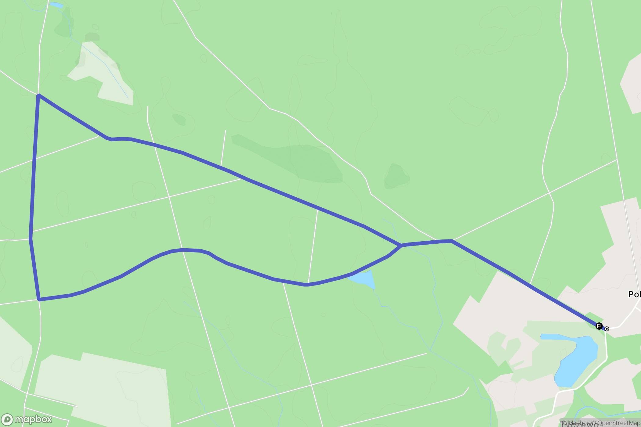 Pobądz: mapa trasy - Poland