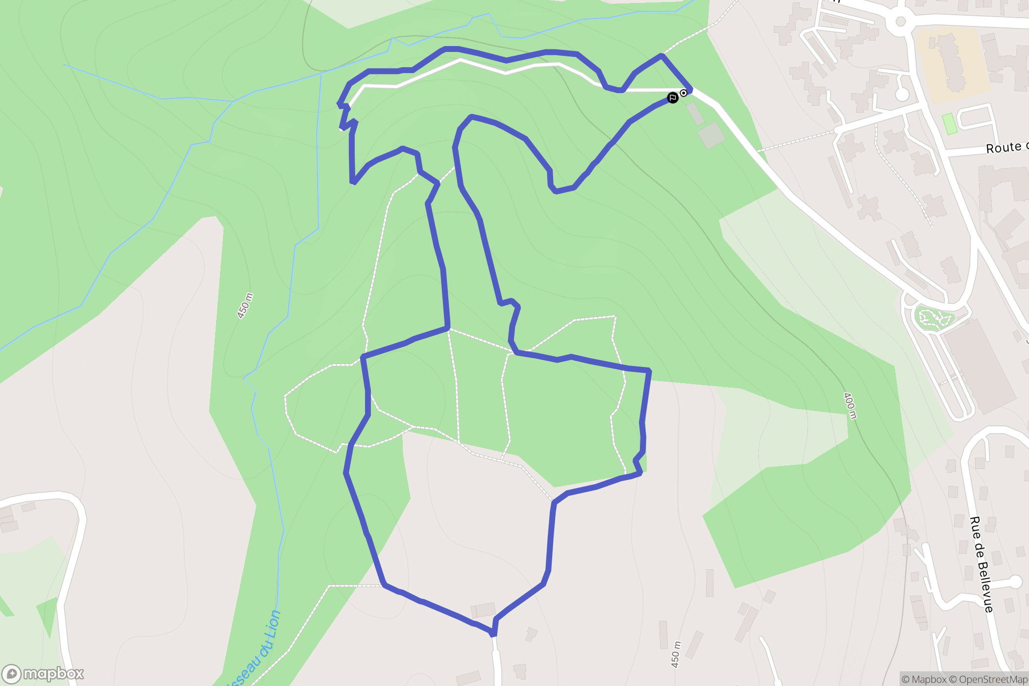 Rumilly : carte du parcours de randonnée - France