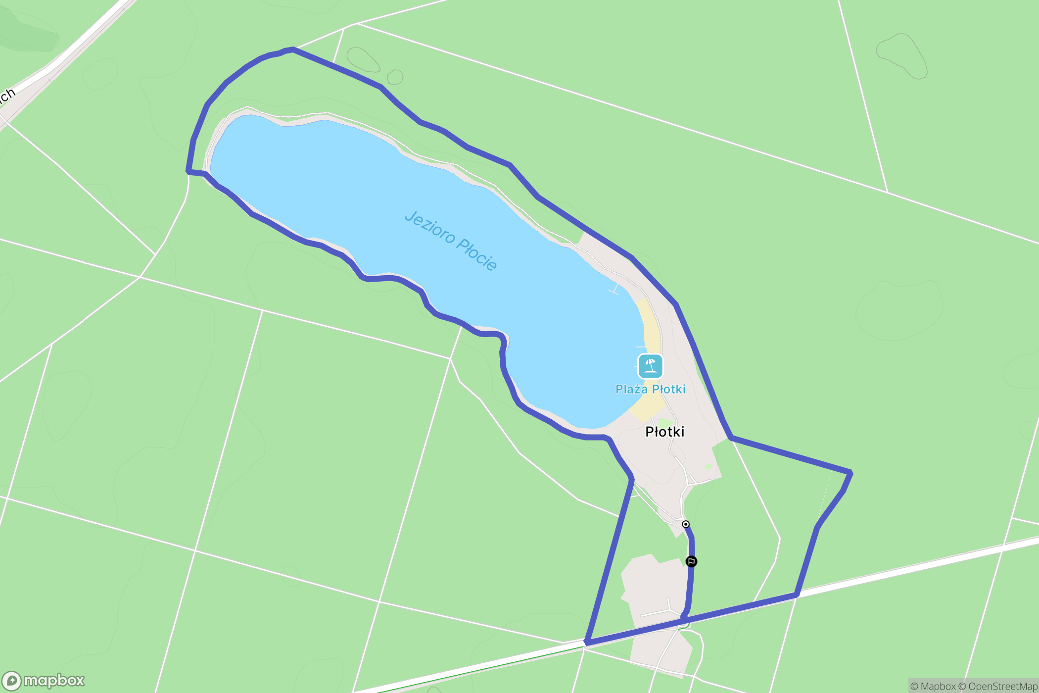 Piła: mapa trasy - Poland