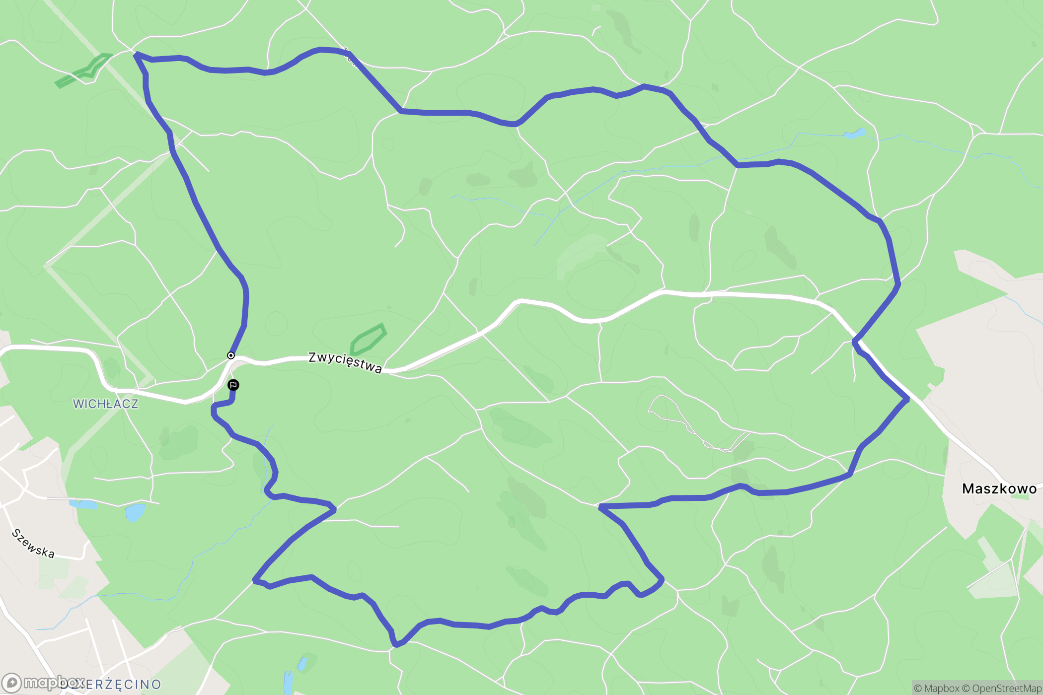 Koszalin: mapa trasy - Poland