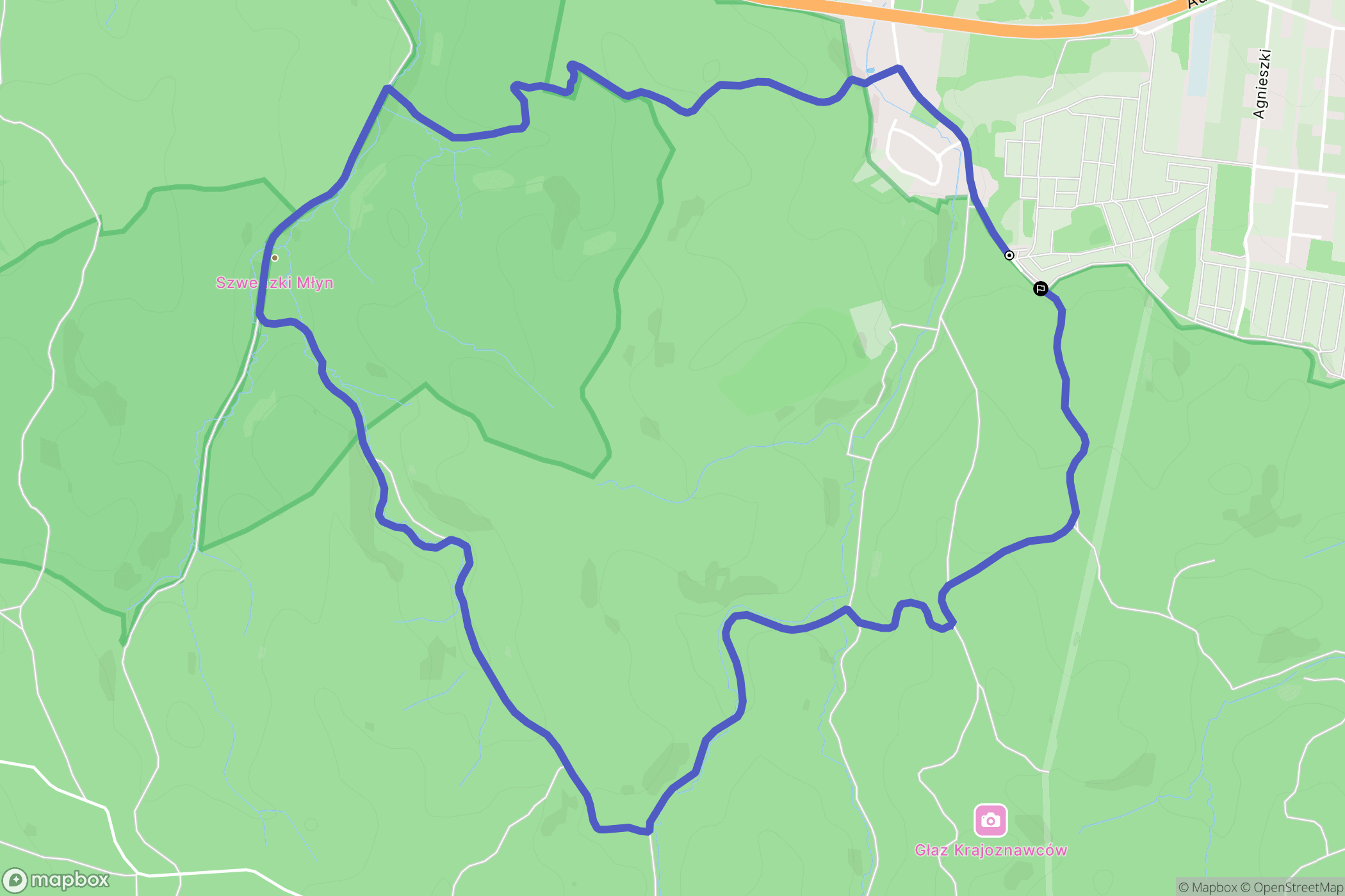Szczecin: mapa trasy - Poland