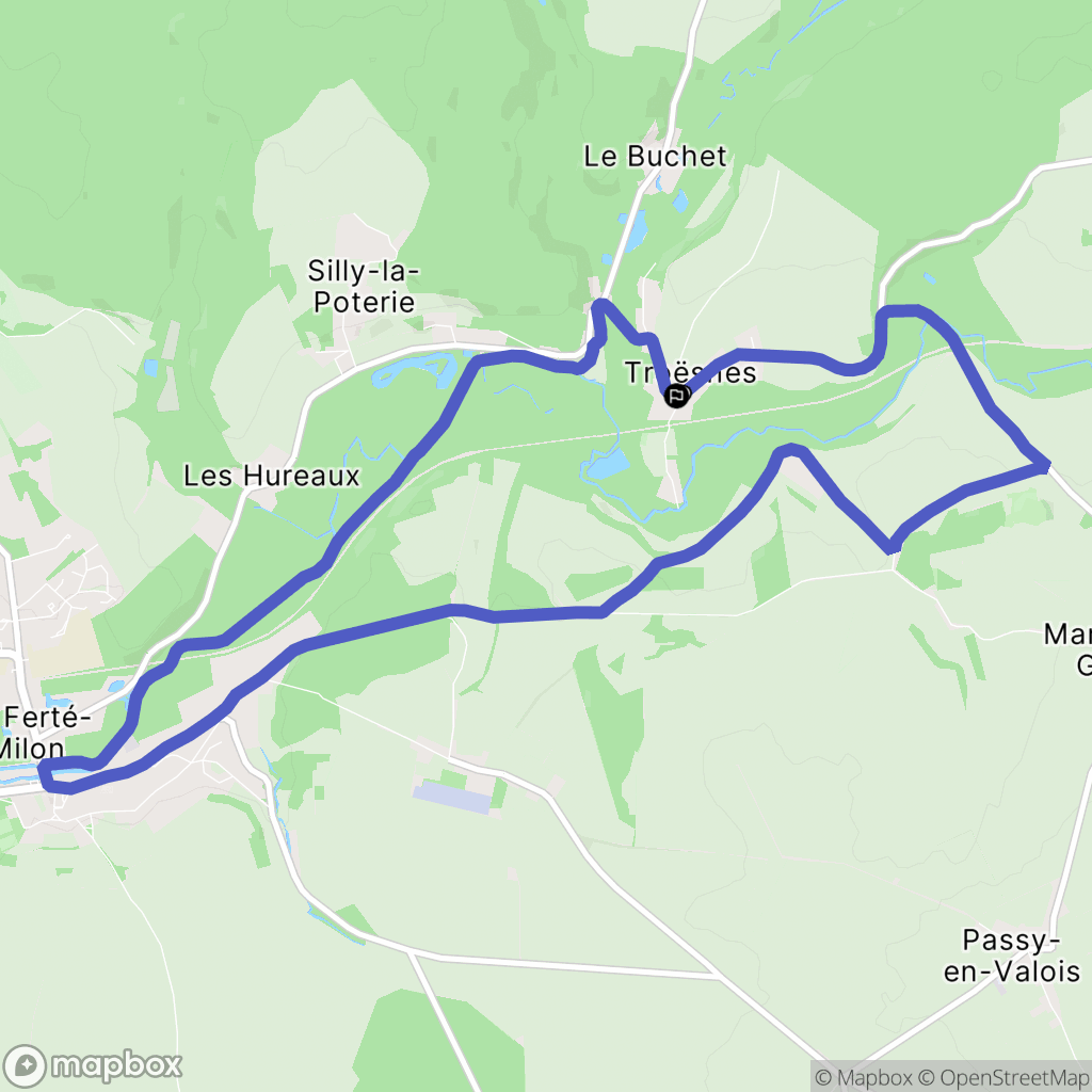 Troësnes : carte du parcours de randonnée - France