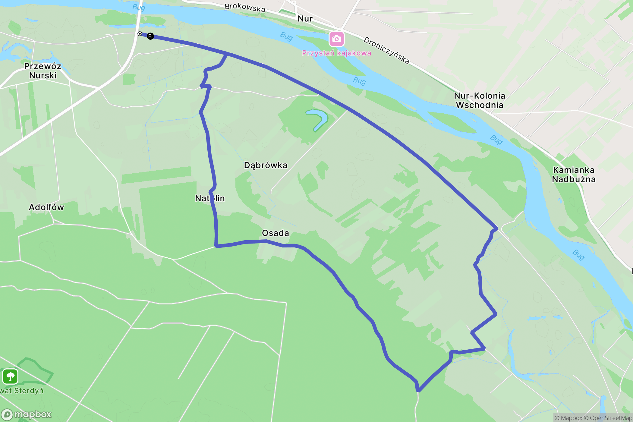 Ołtarze-Gołacze: mapa trasy - Poland