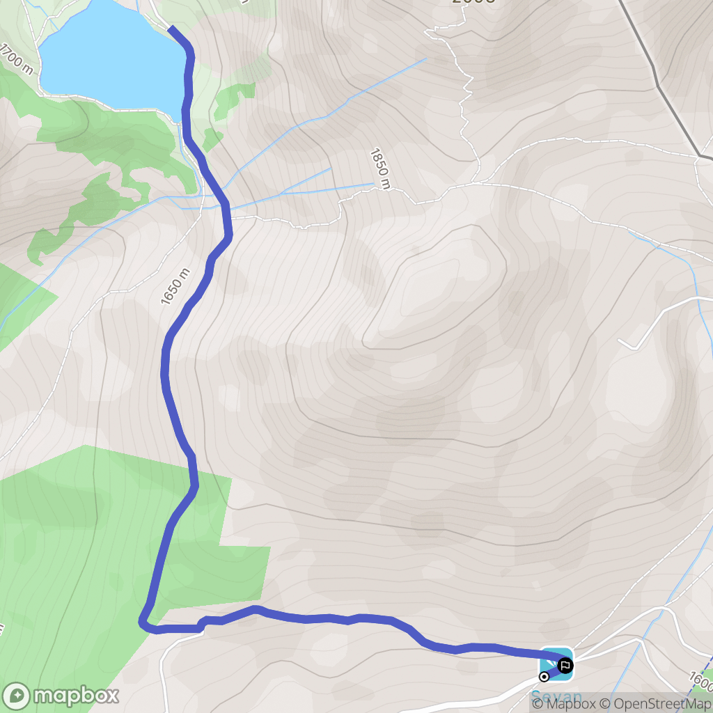 La Chapelle-d'Abondance : carte du parcours de randonnée - France