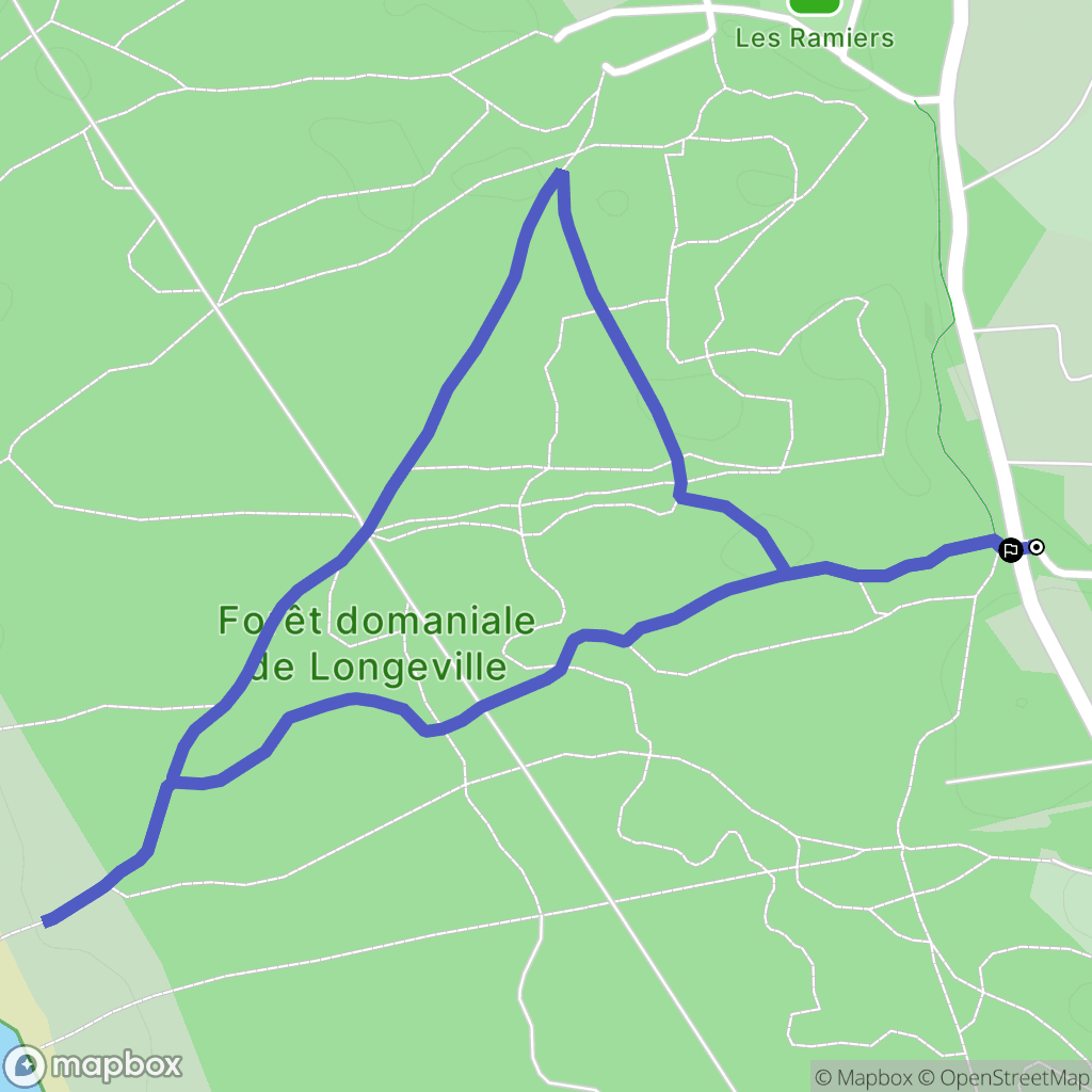 Longeville-sur-Mer : carte du parcours de randonnée - France