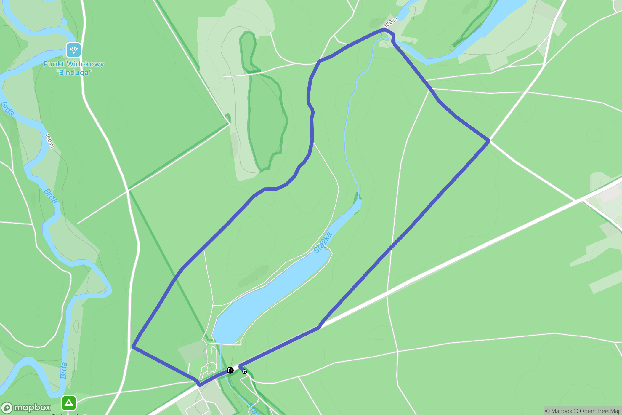 Gołąbek: mapa trasy - Poland