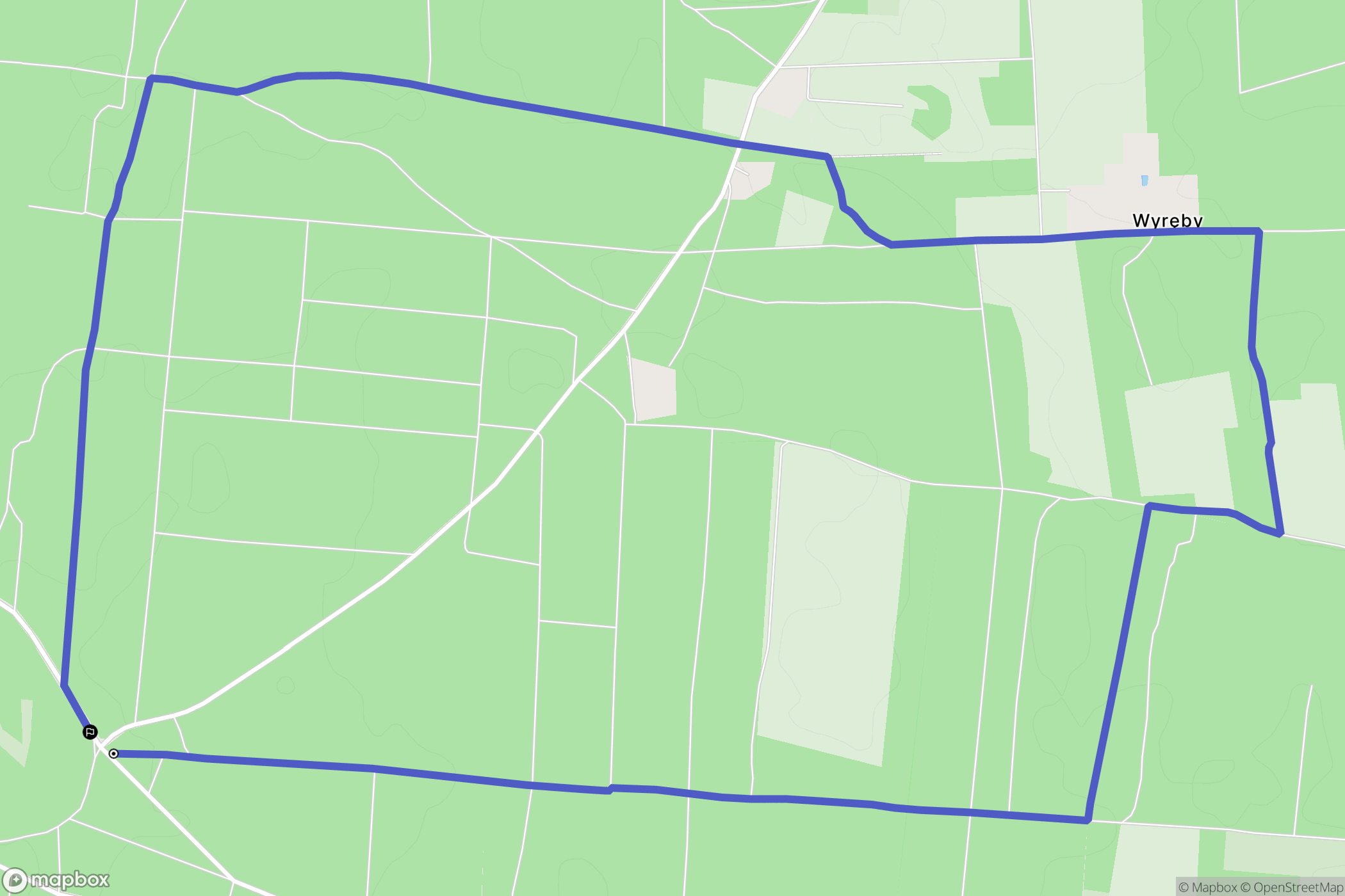 Nowa Łuplanka: mapa trasy - Poland