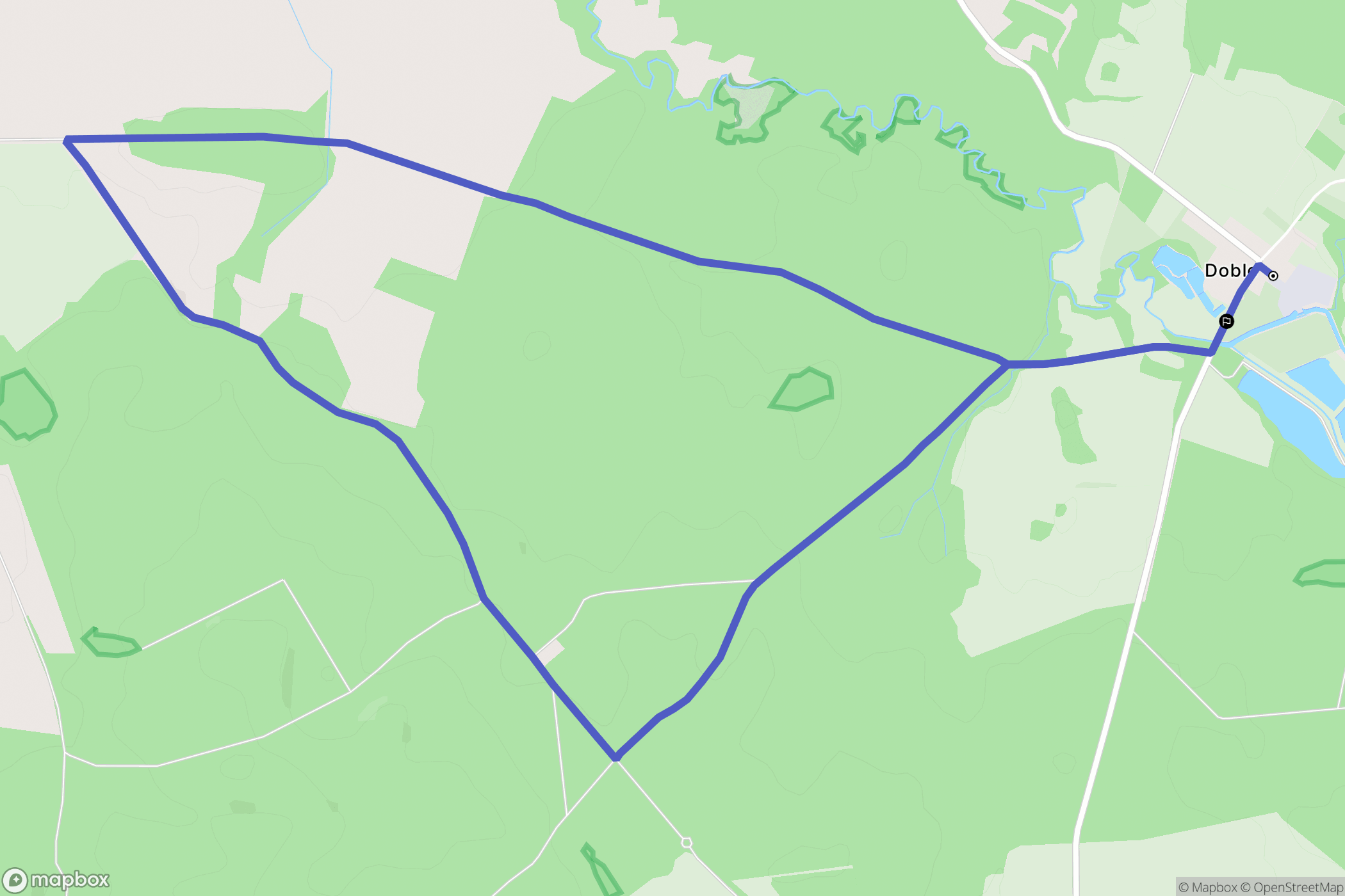Doble: mapa trasy - Poland