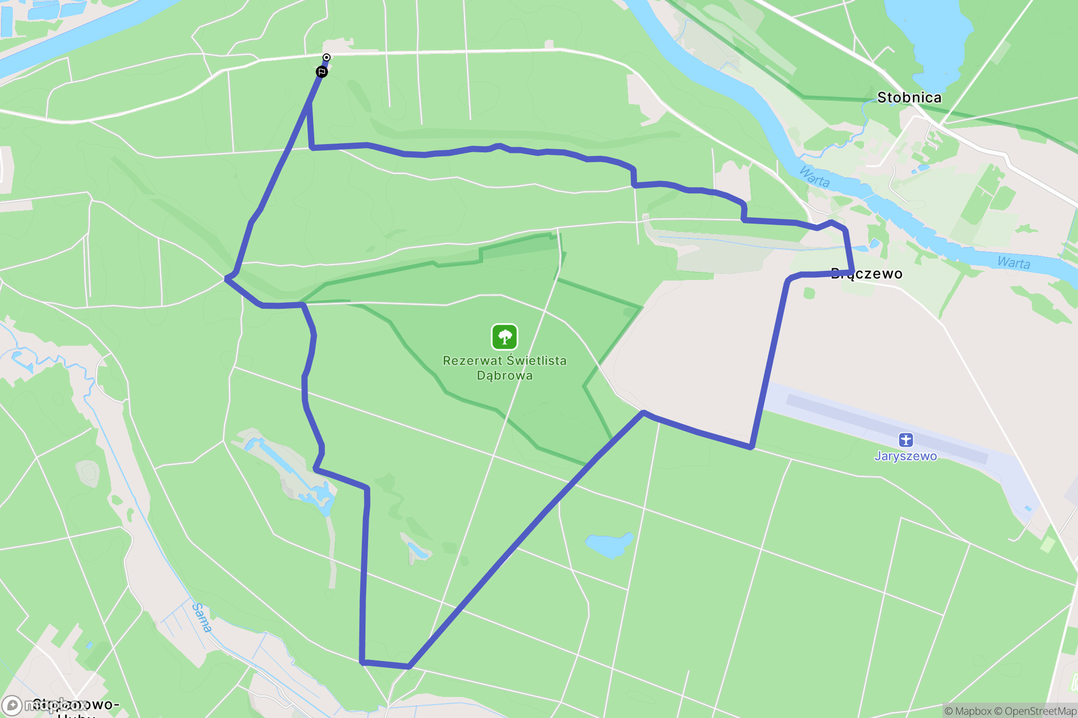 Daniele: mapa trasy - Poland