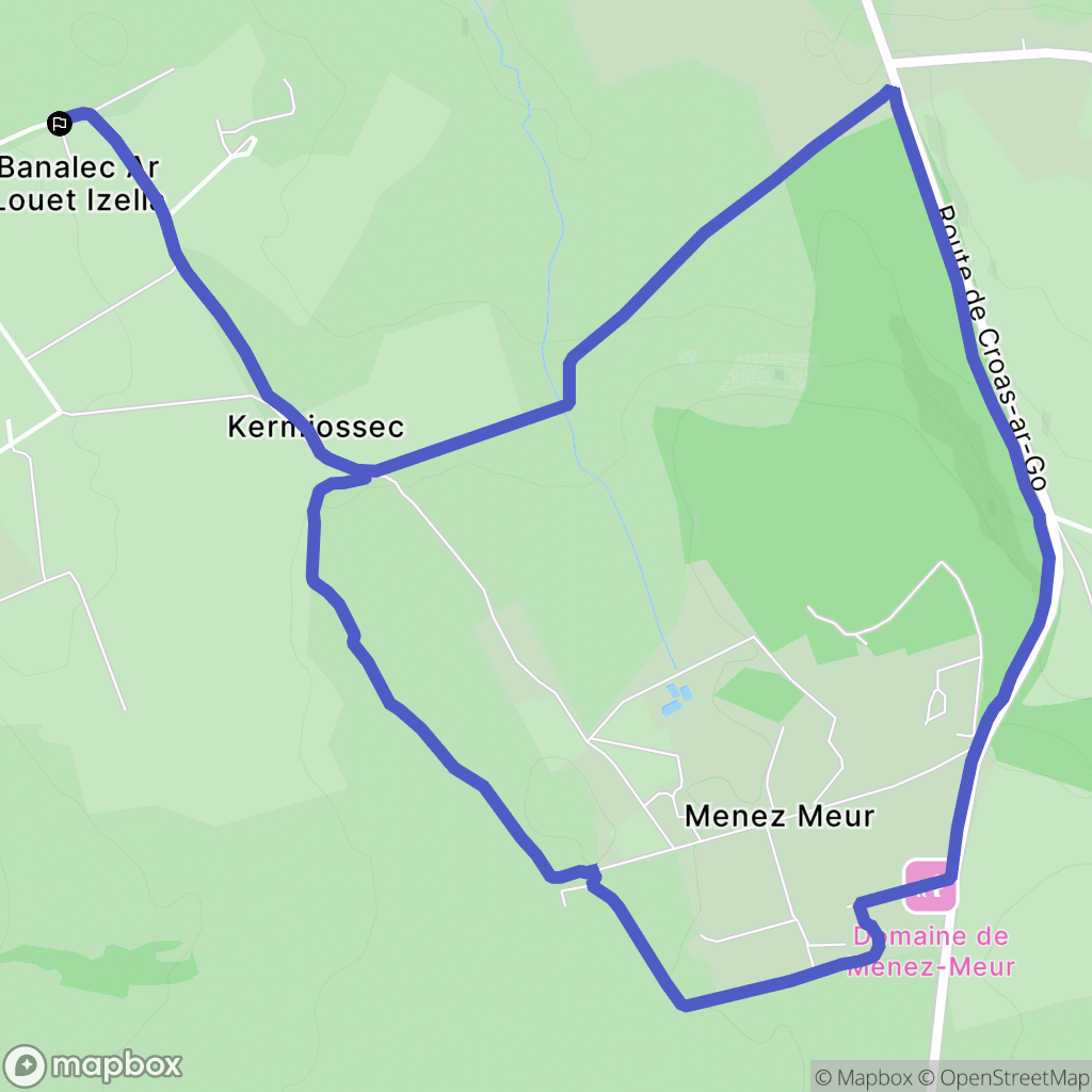 Saint-Eloy : carte du parcours de randonnée - France