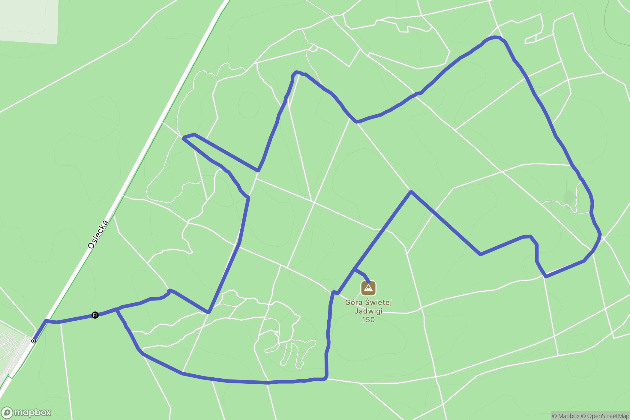 Leszno: mapa trasy - Poland