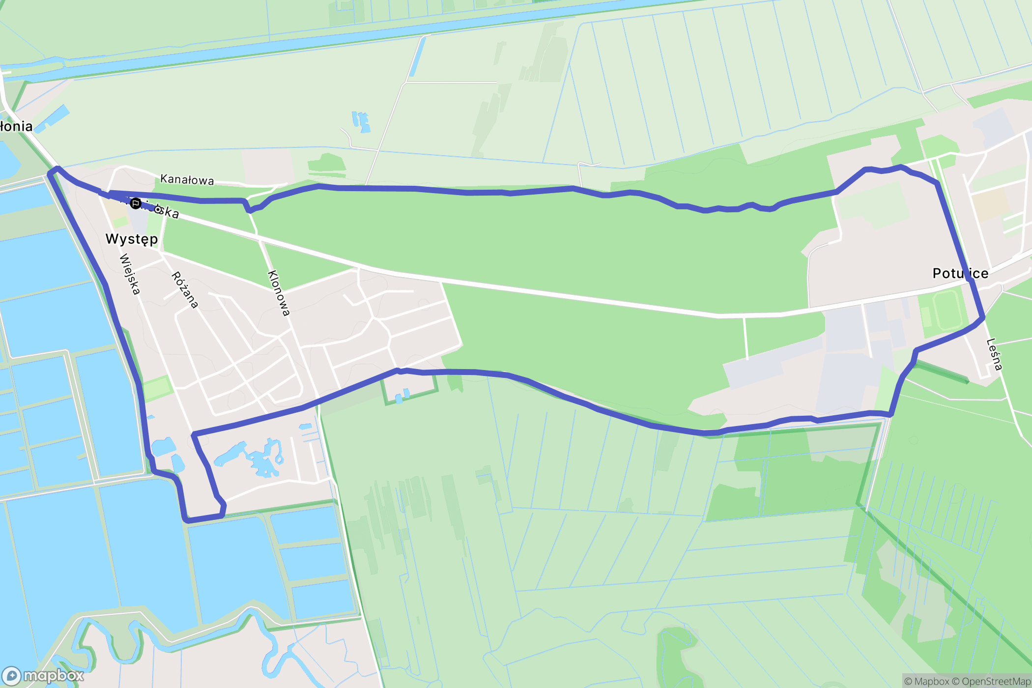 Występ: mapa trasy - Poland