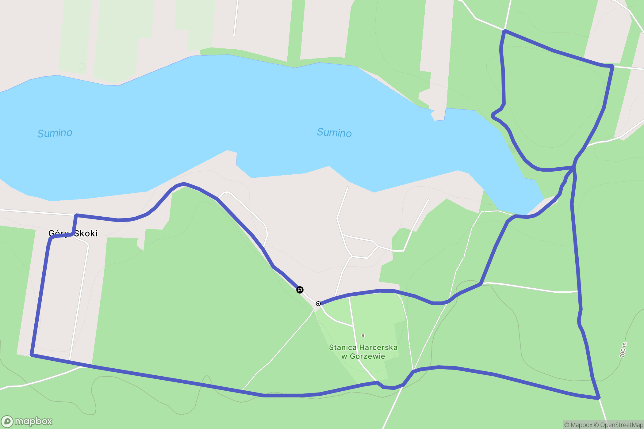Gorzewo: mapa trasy - Poland