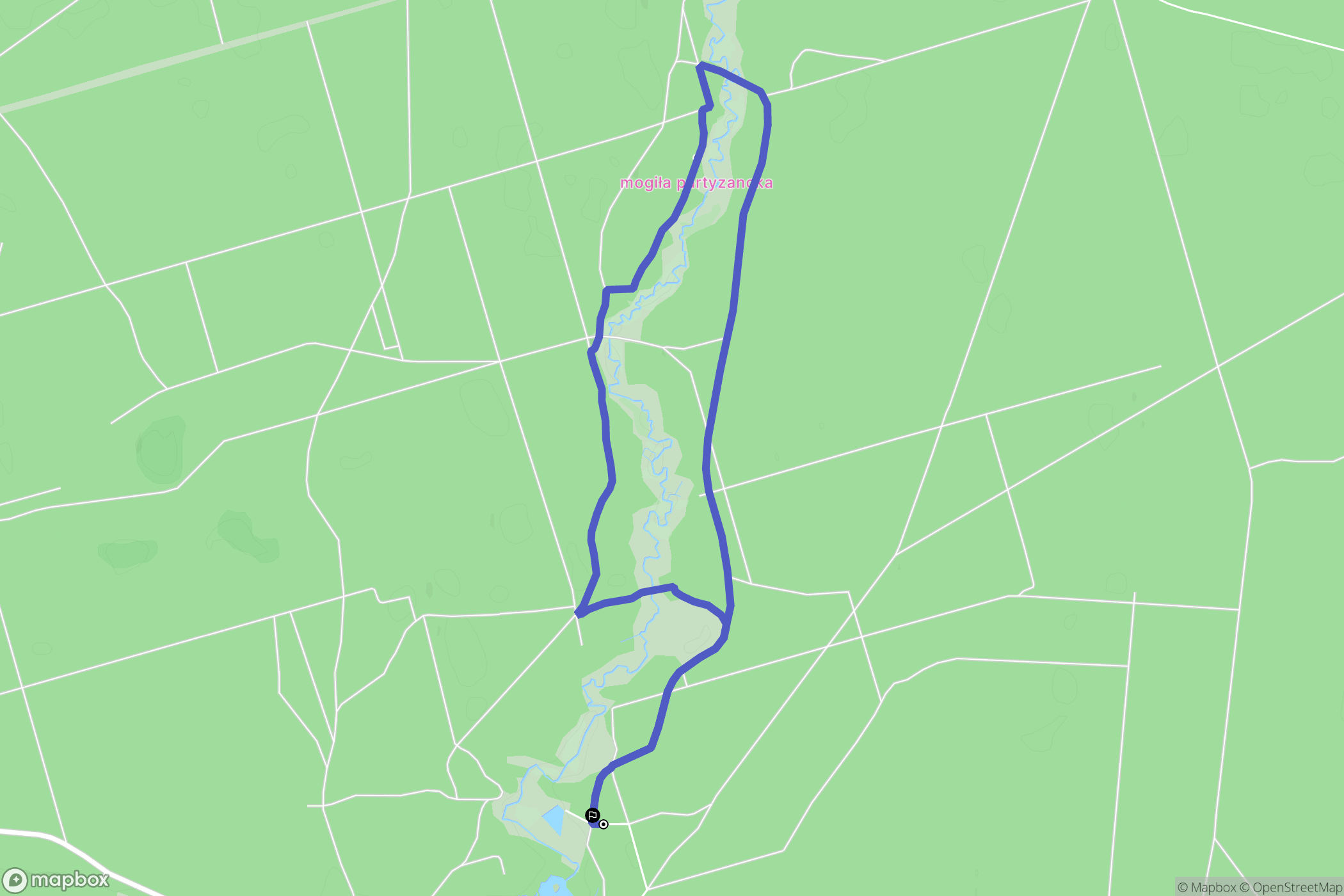Stobnica: mapa trasy - Poland