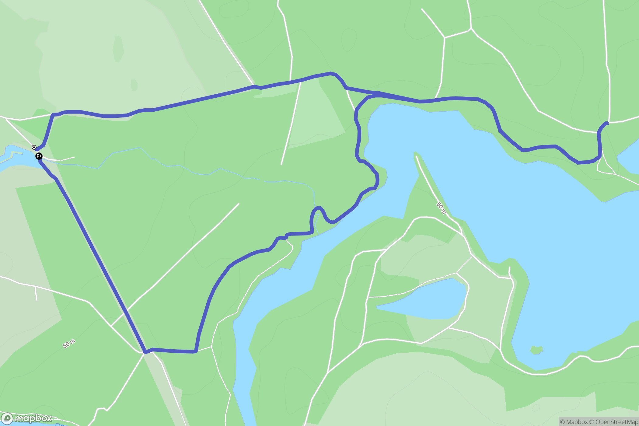 Bielkowo: mapa trasy - Poland