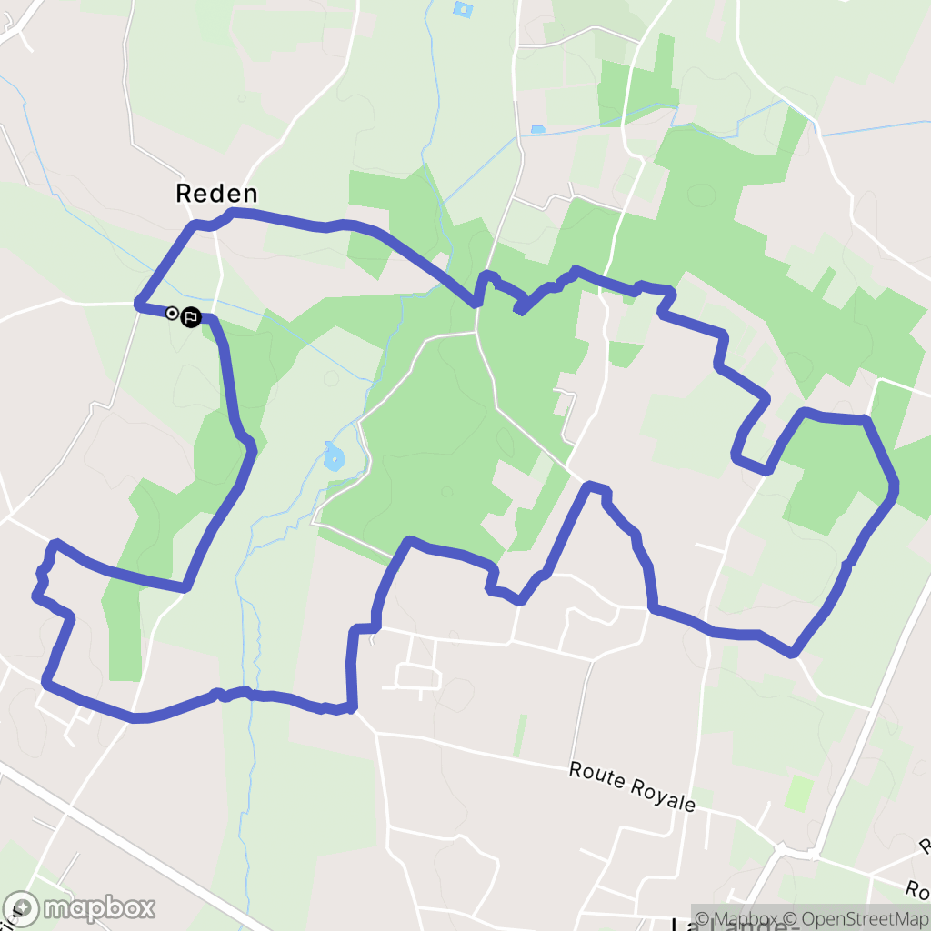 Saint-André-de-Cubzac : carte du parcours de randonnée - France