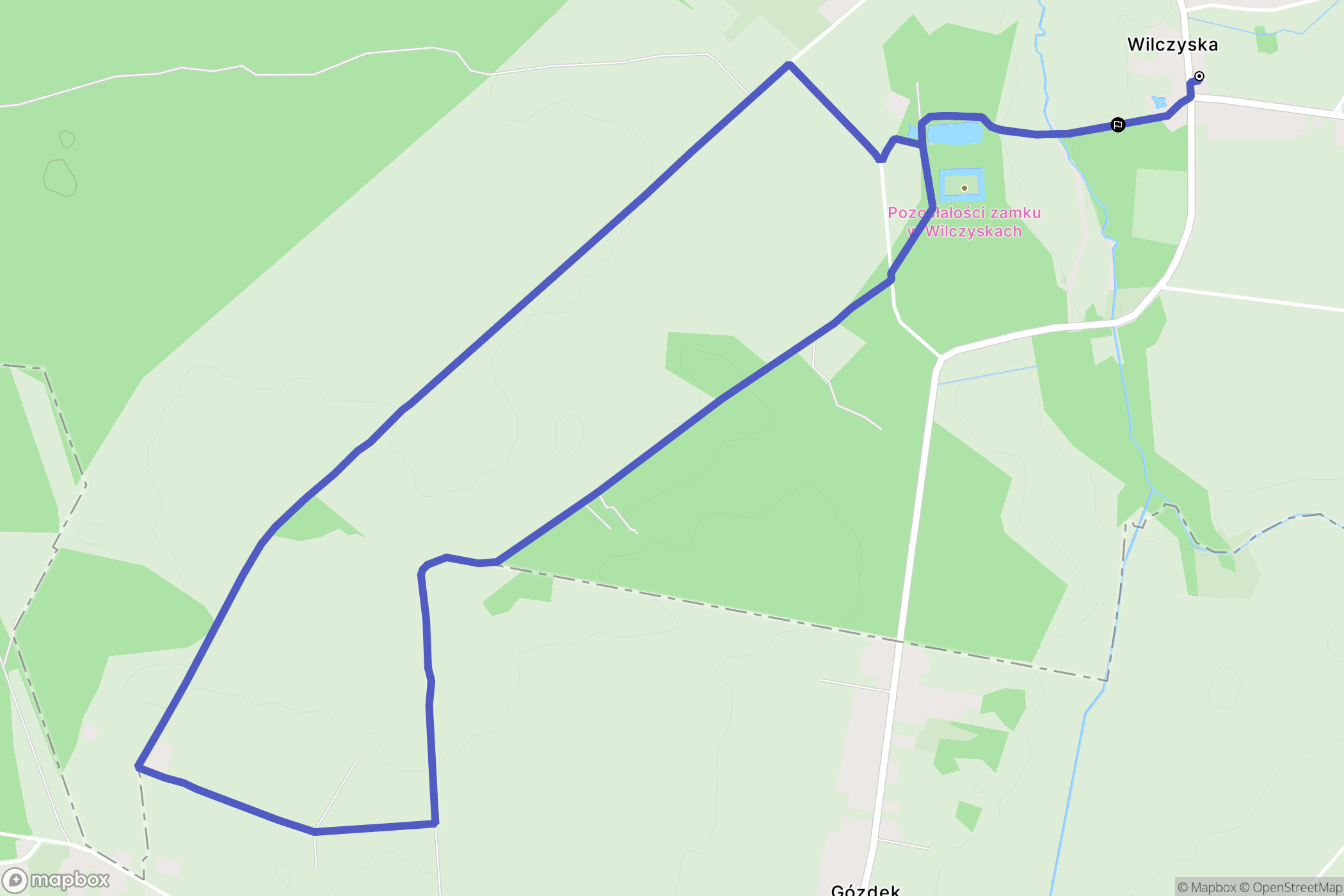 Wilczyska: mapa trasy - Poland