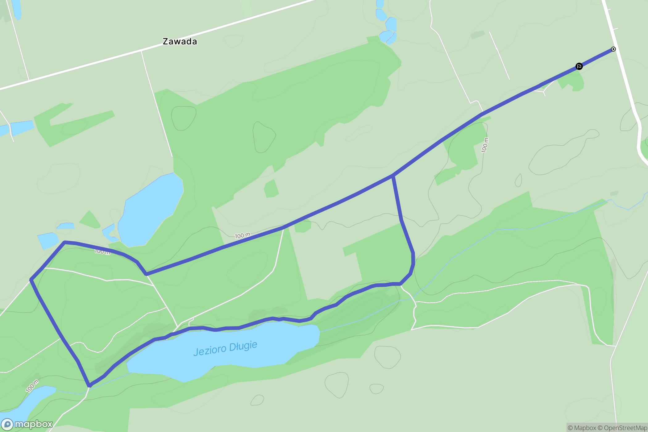 Kurnatowice: mapa trasy - Poland