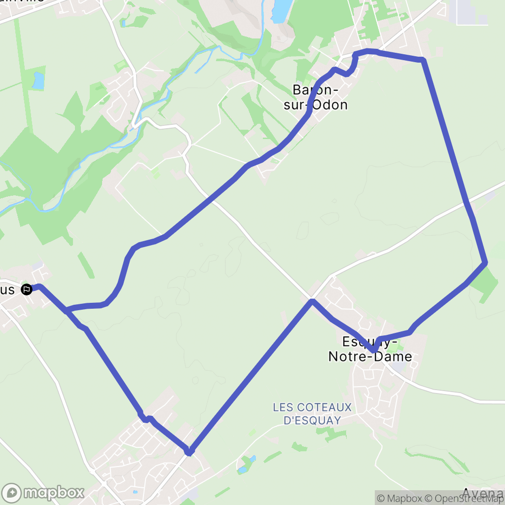 Gavrus : carte du parcours de randonnée - France