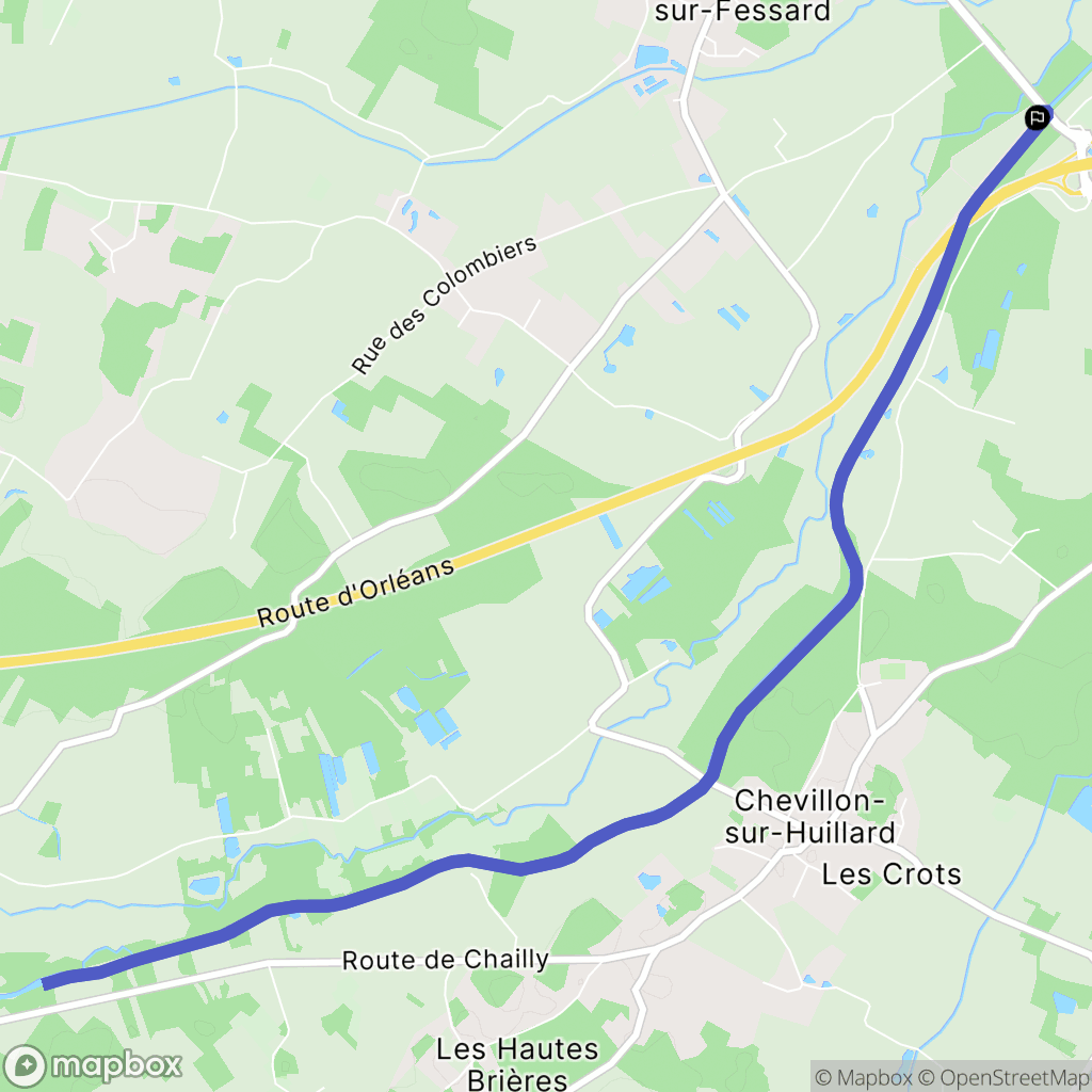 Saint-Maurice-sur-Fessard : carte du parcours de randonnée - France
