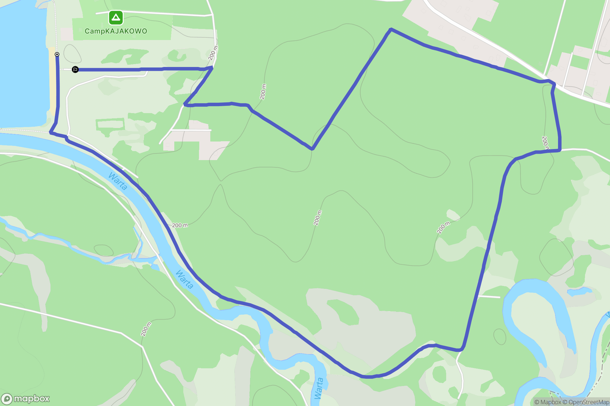 Zakrzówek Szlachecki: mapa trasy - Poland