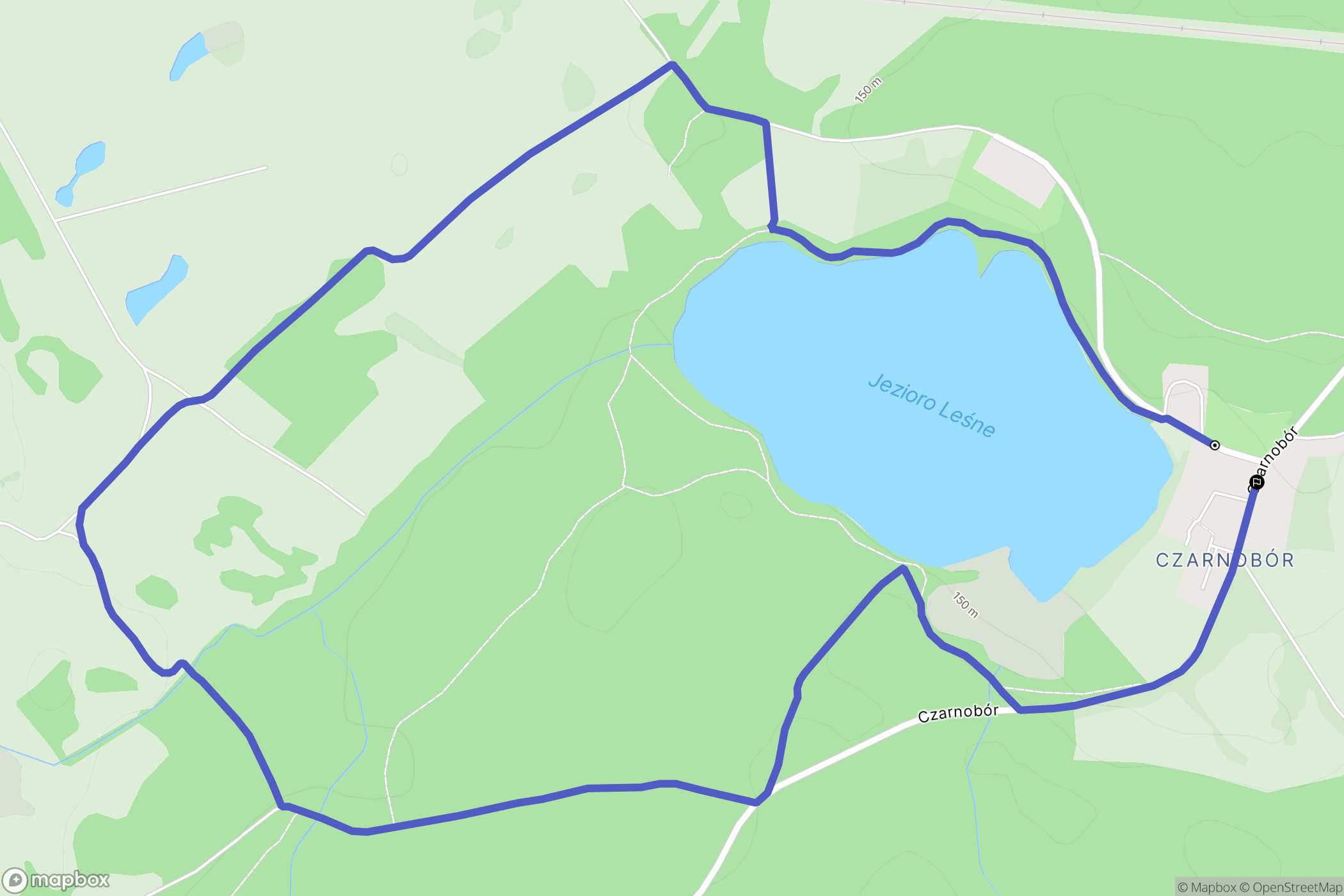 Szczecinek: mapa trasy - Poland