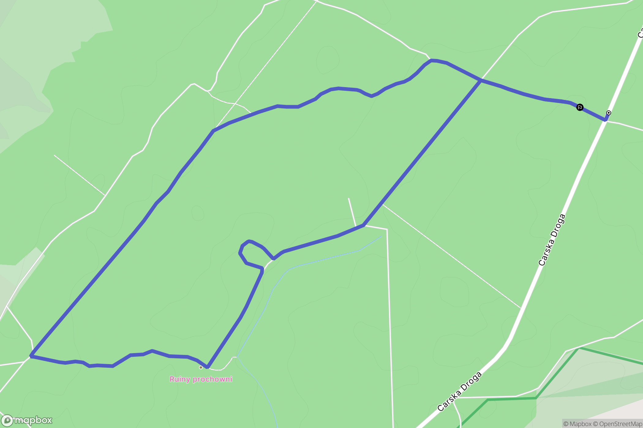 Olszowa Droga: mapa trasy - Poland