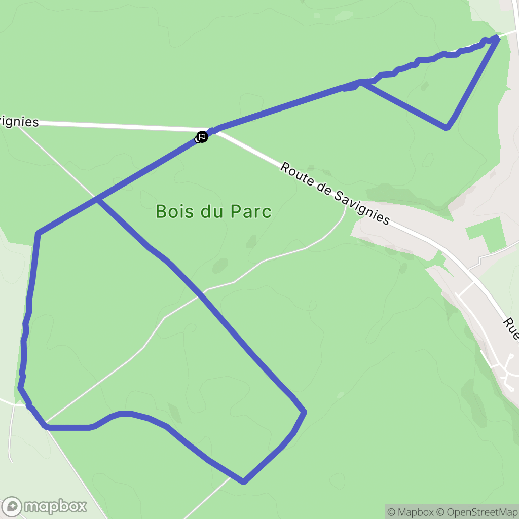 Le Mont-Saint-Adrien : carte du parcours de randonnée - France