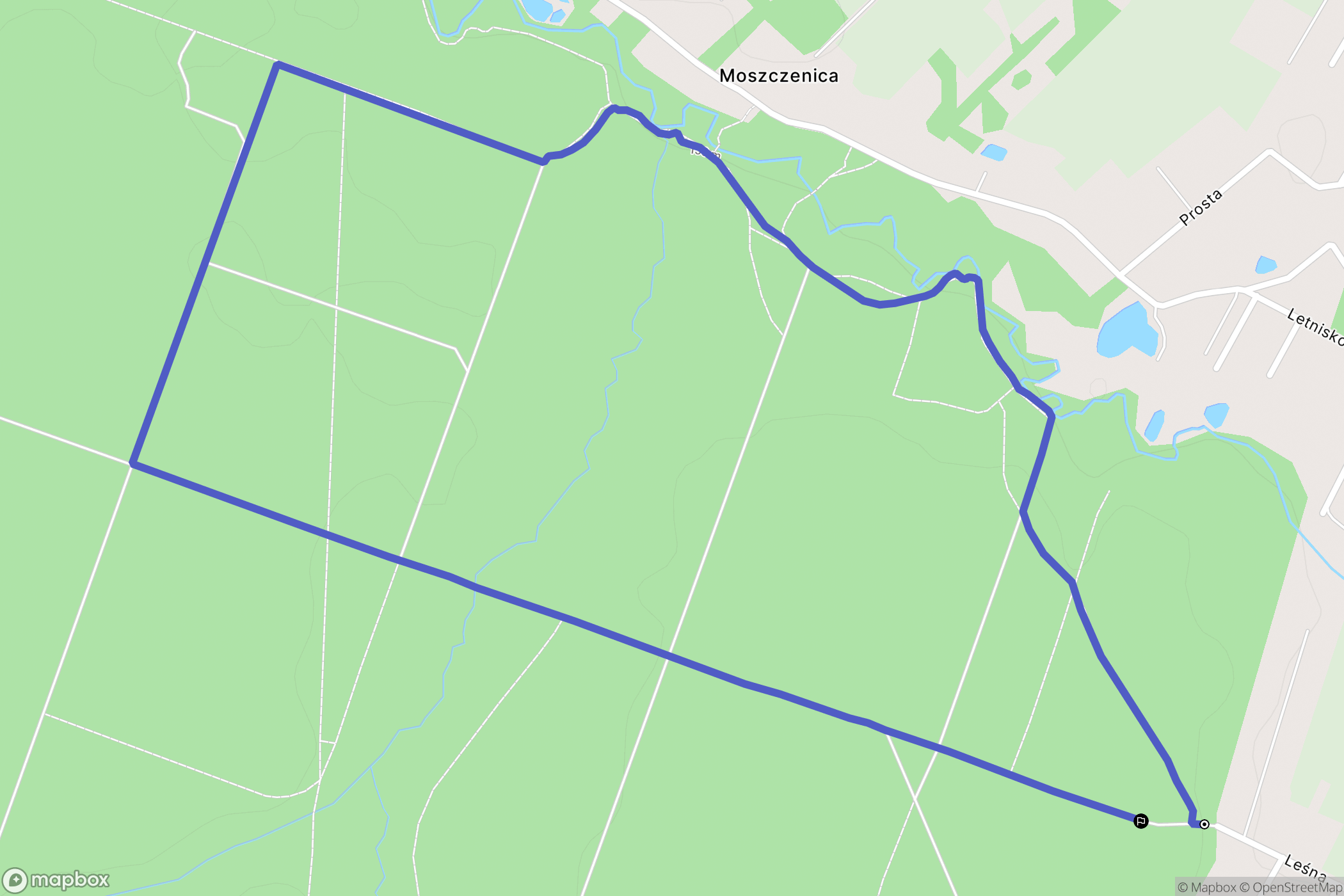 Swędów: mapa trasy - Poland
