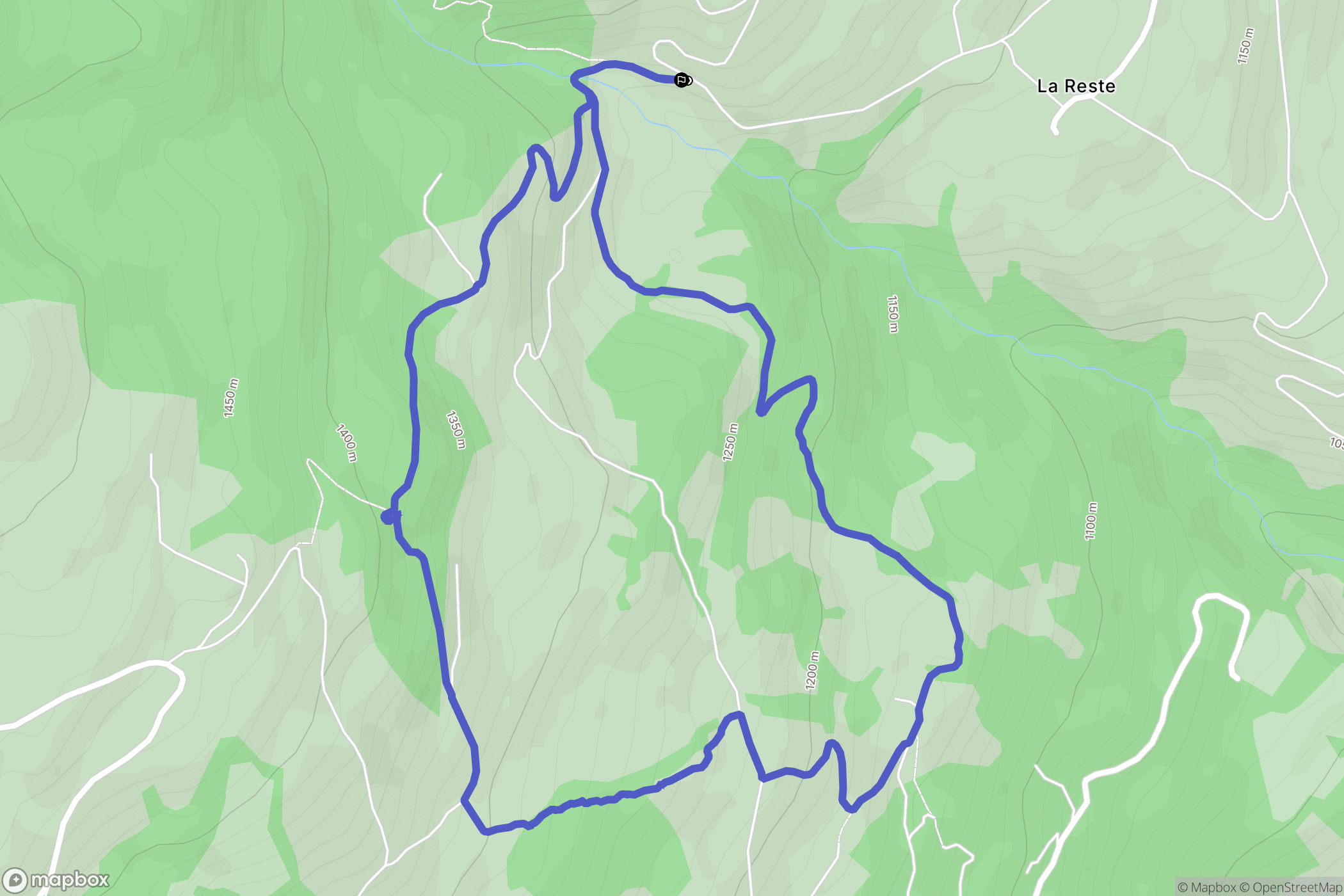Châteauroux-les-Alpes : carte du parcours de randonnée - France