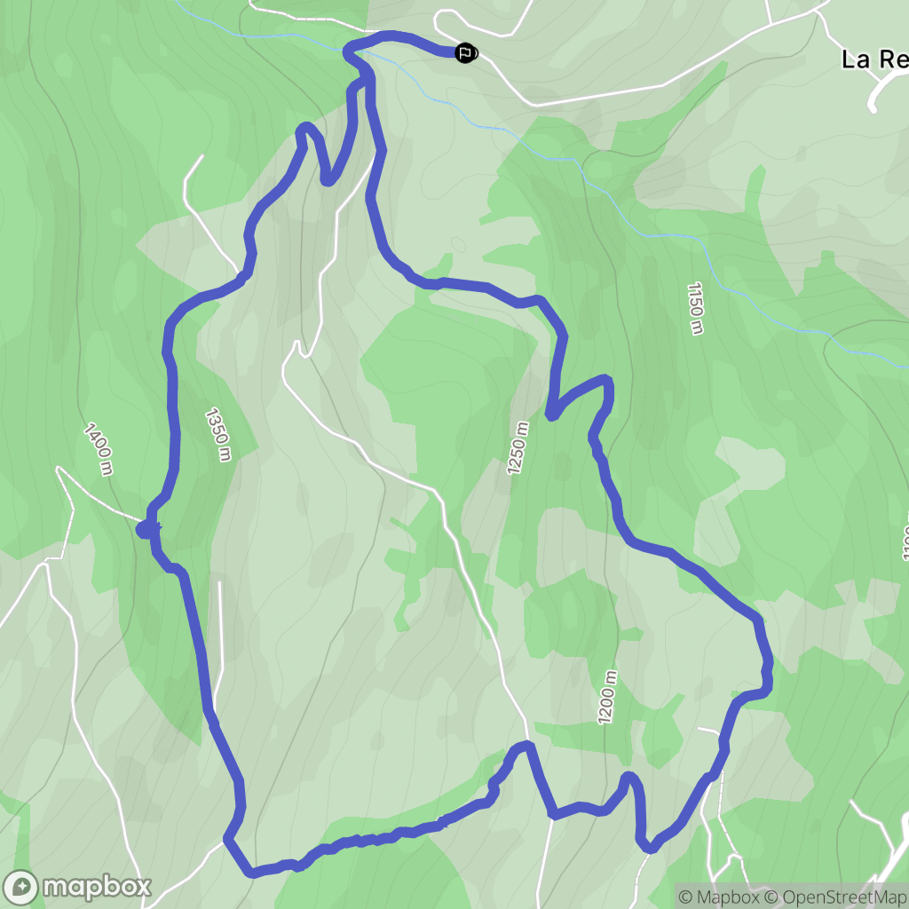 Châteauroux-les-Alpes : carte du parcours de randonnée - France