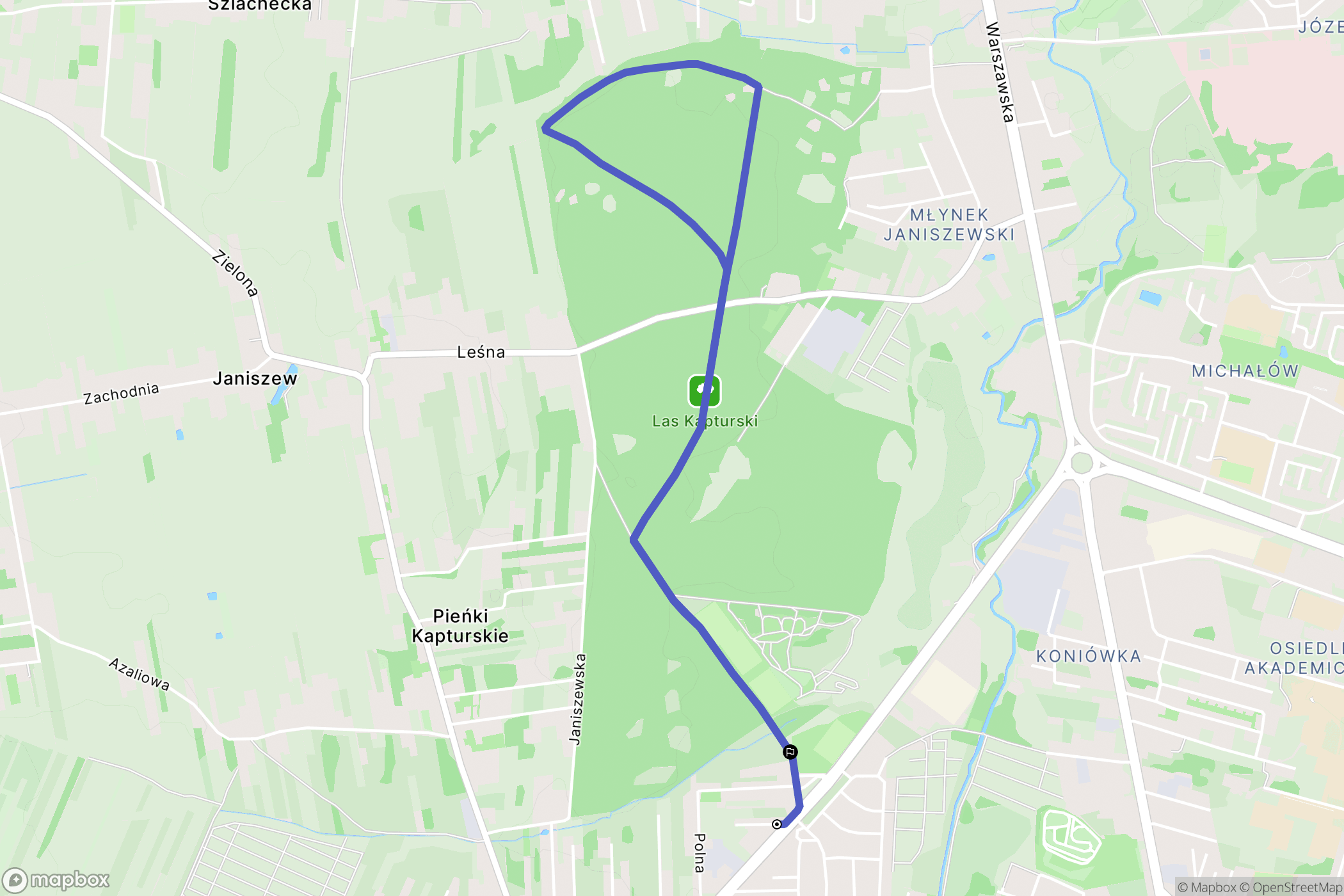 Radom: mapa trasy - Poland
