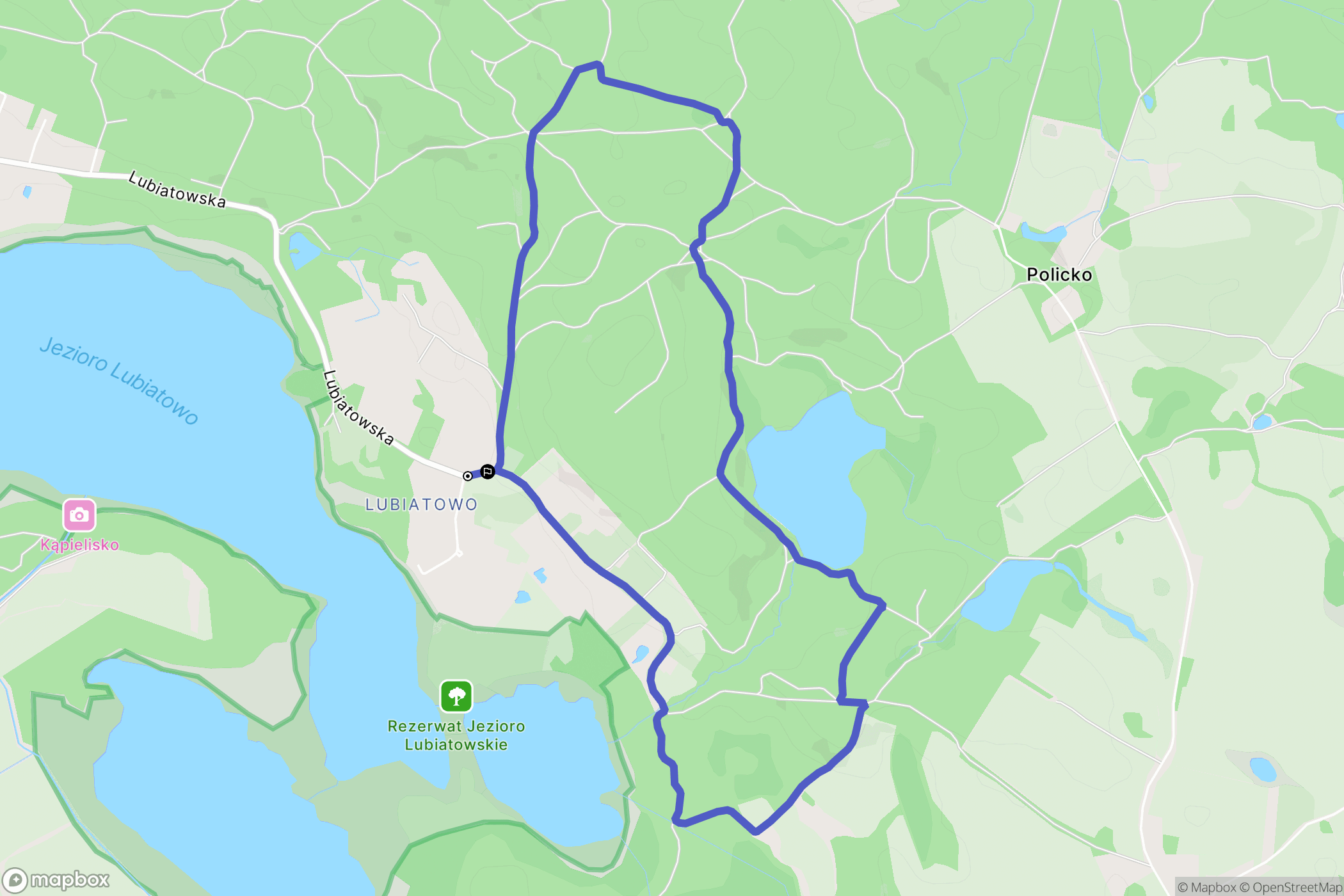 Koszalin: mapa trasy - Poland