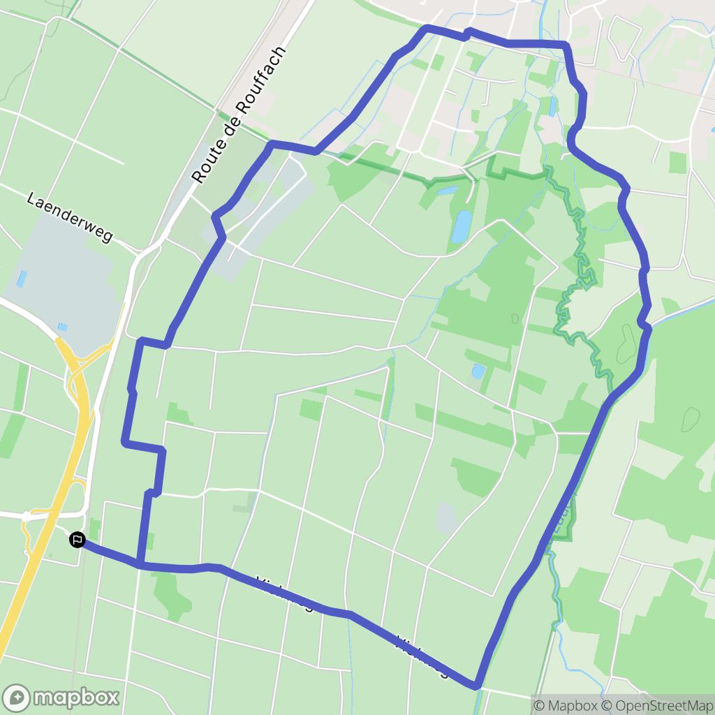 Eguisheim : carte du parcours de randonnée - France
