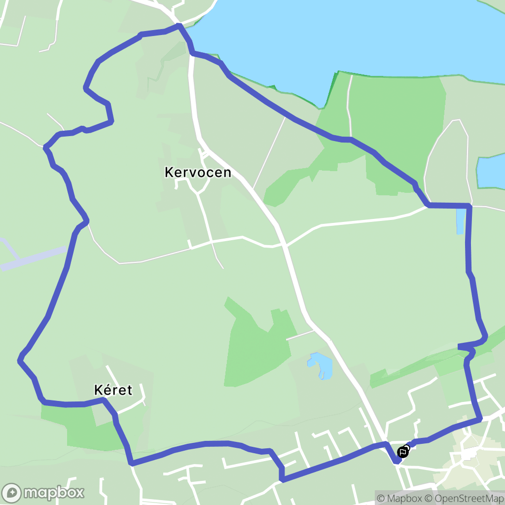 Sarzeau : carte du parcours de randonnée - France