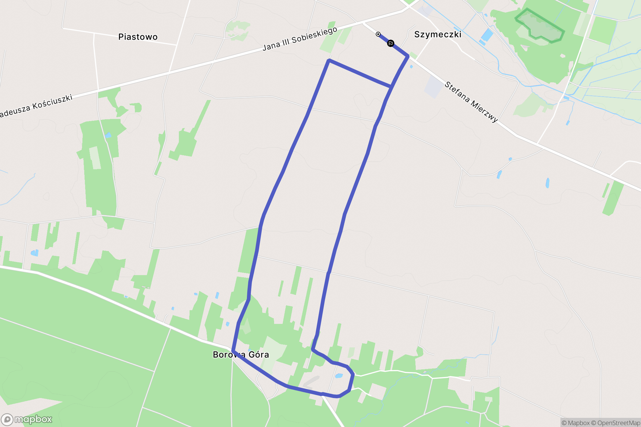 Basznia Dolna: mapa trasy - Poland