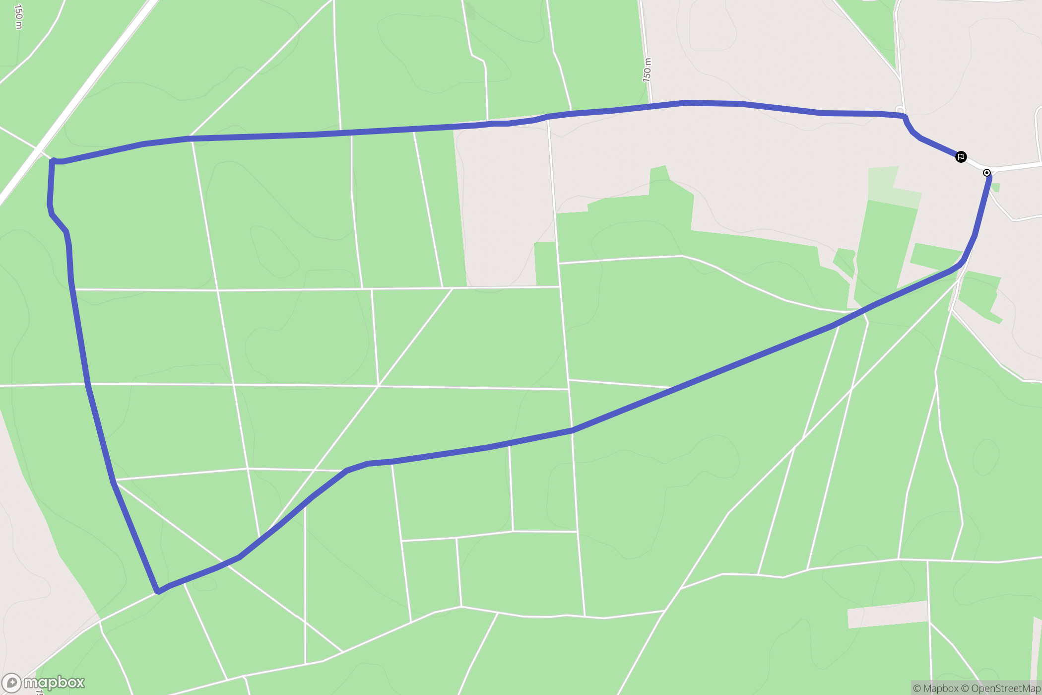 Miłcz: mapa trasy - Poland