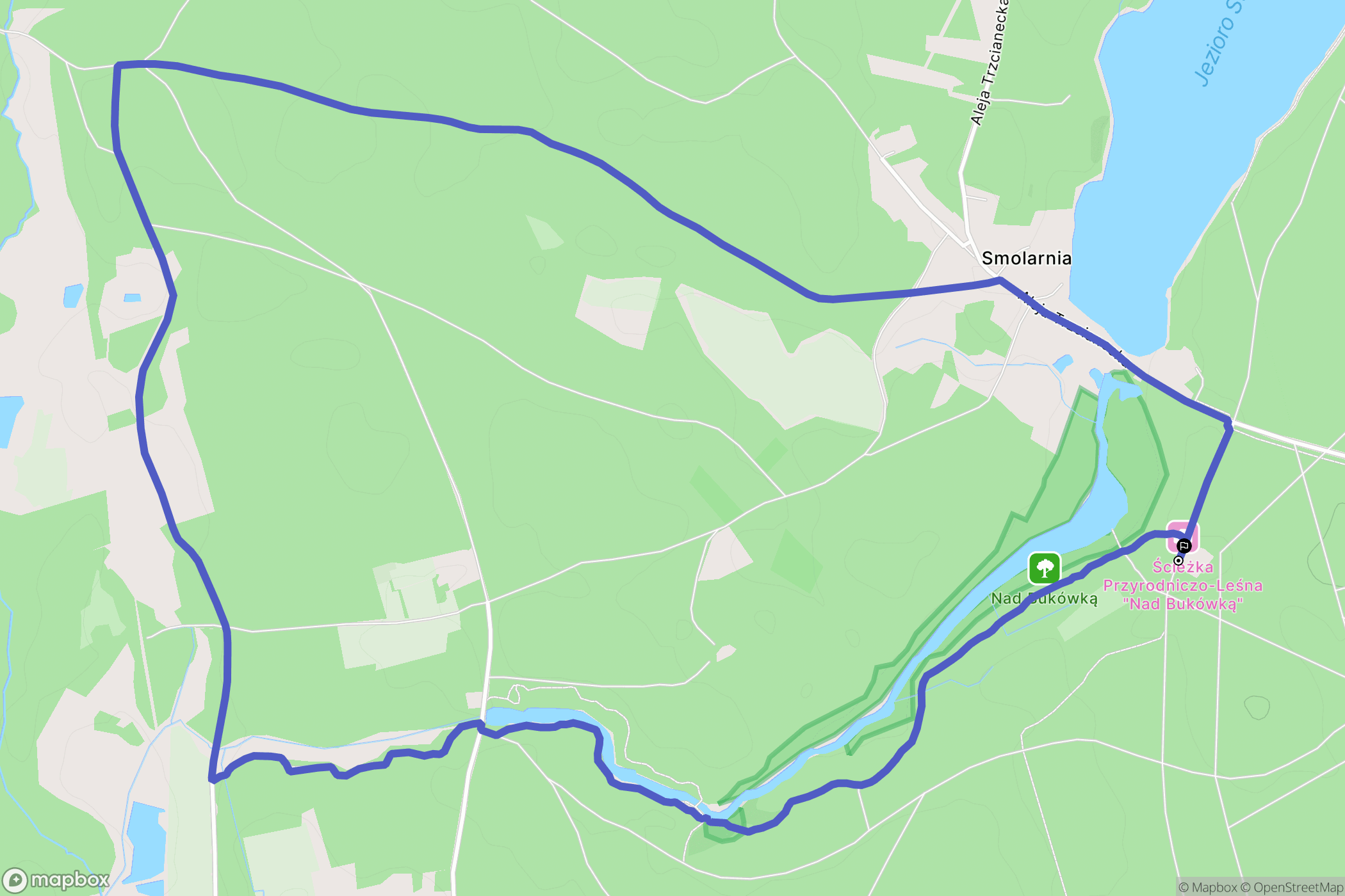 Smolarnia: mapa trasy - Poland