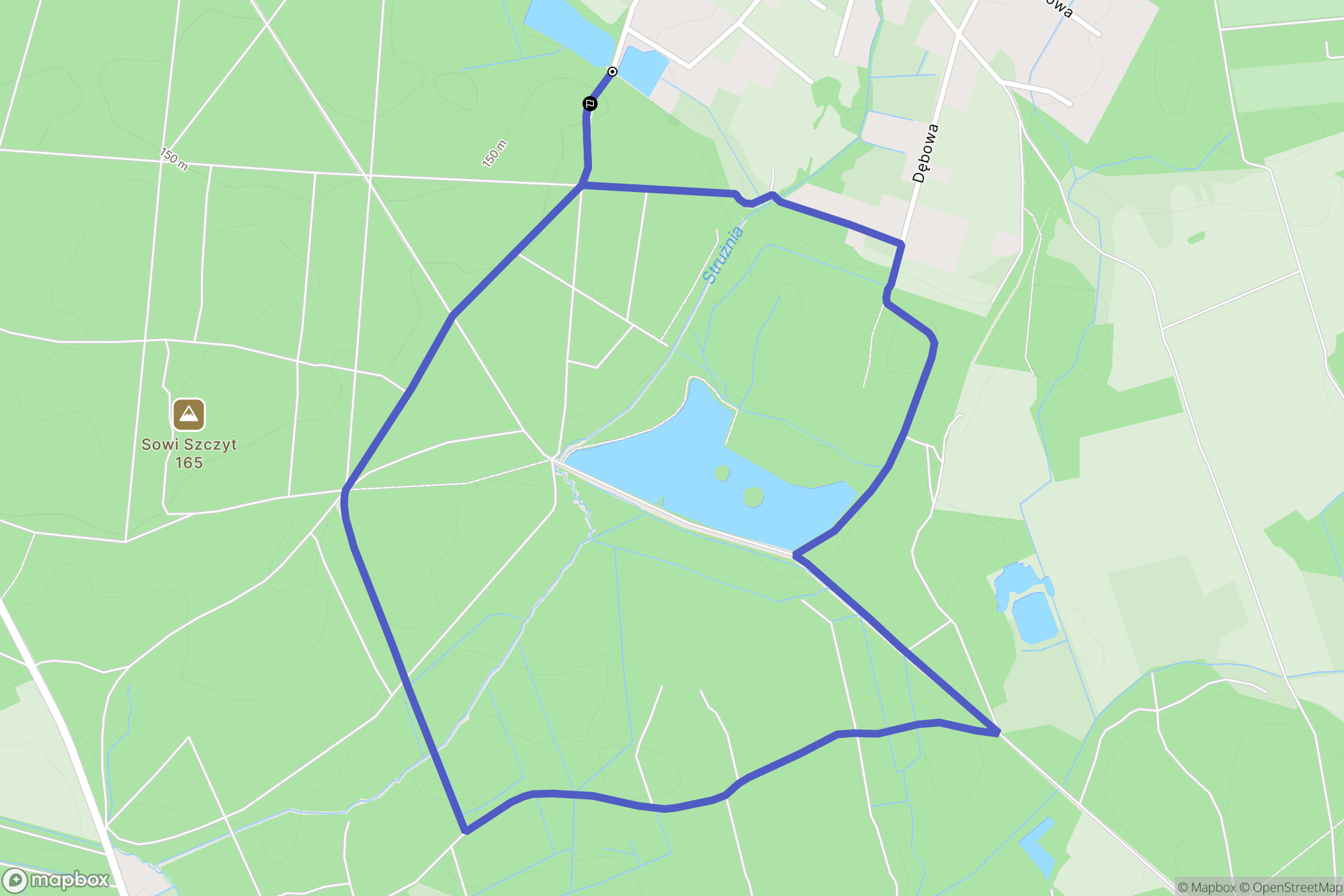 Jary: mapa trasy - Poland
