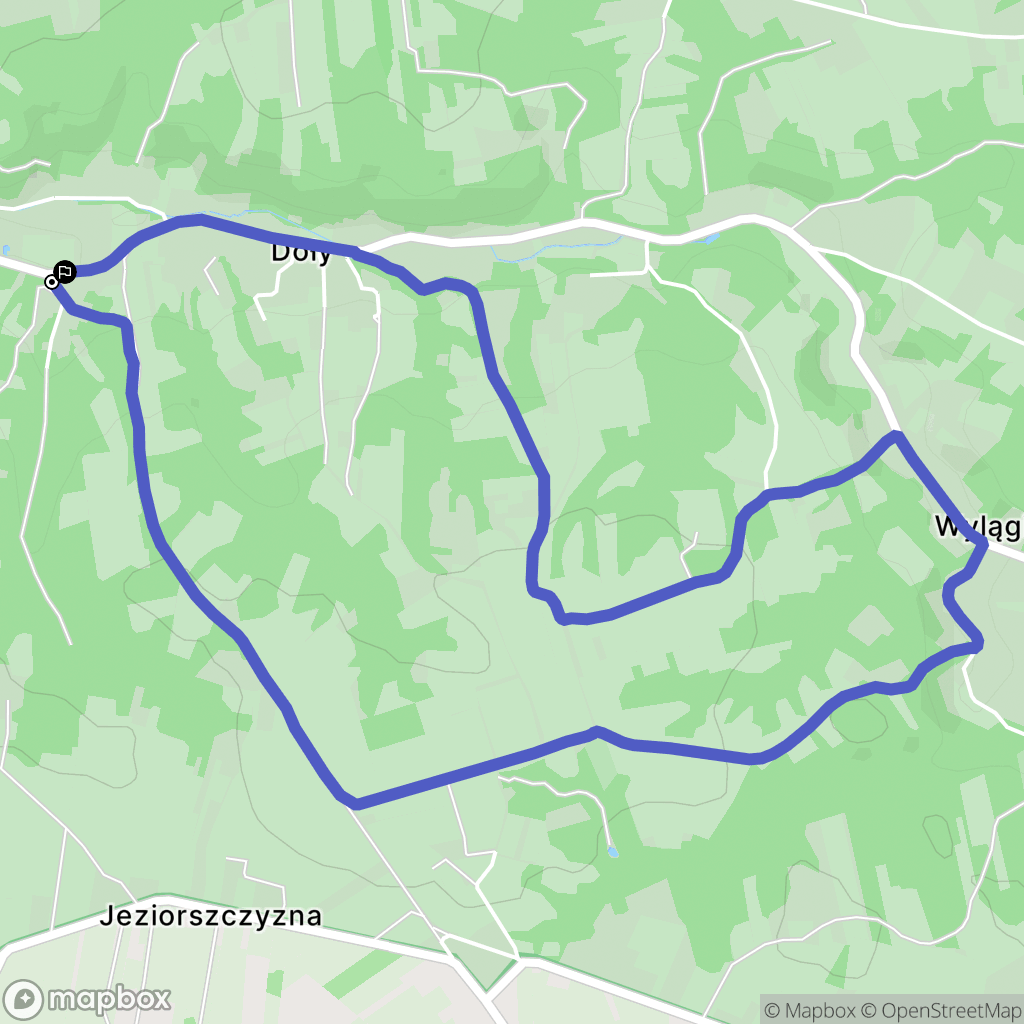 Kazimierz Dolny: mapa trasy - Poland